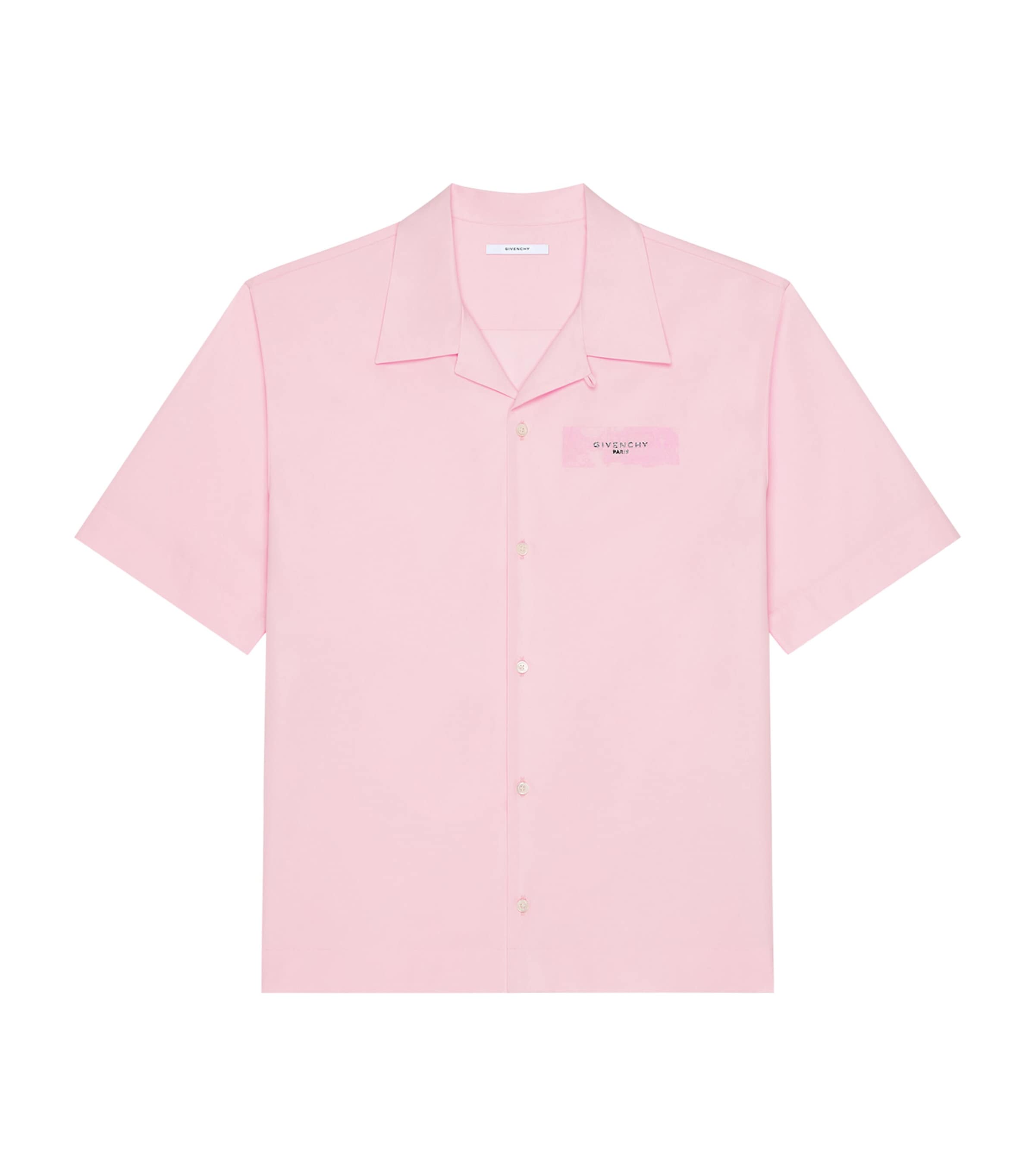 Givenchy Mens Cotton Poplin Logo Shirt Image 1