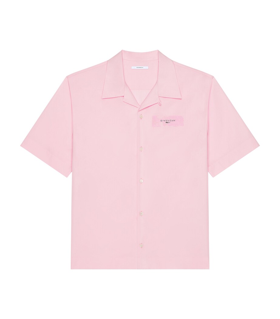 Givenchy Mens Cotton Poplin Logo Shirt Image 1