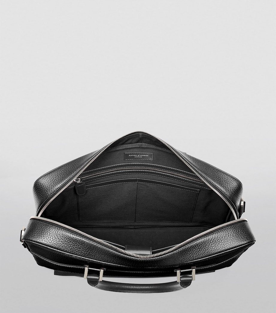 Leather Mount Street Briefcase Bag BLACK Image 5