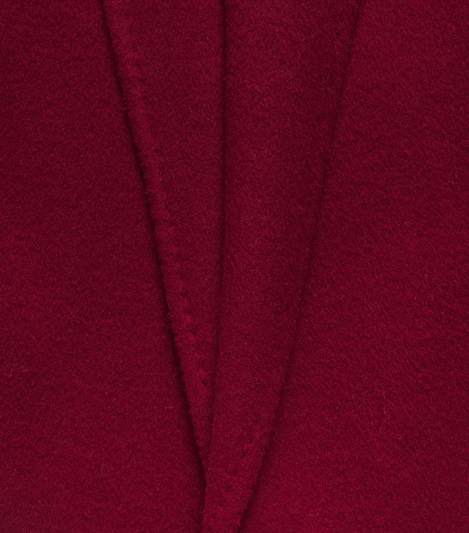 Wolk Morais Womens Cashmere L'Opera Long Coat Ruby Image 6