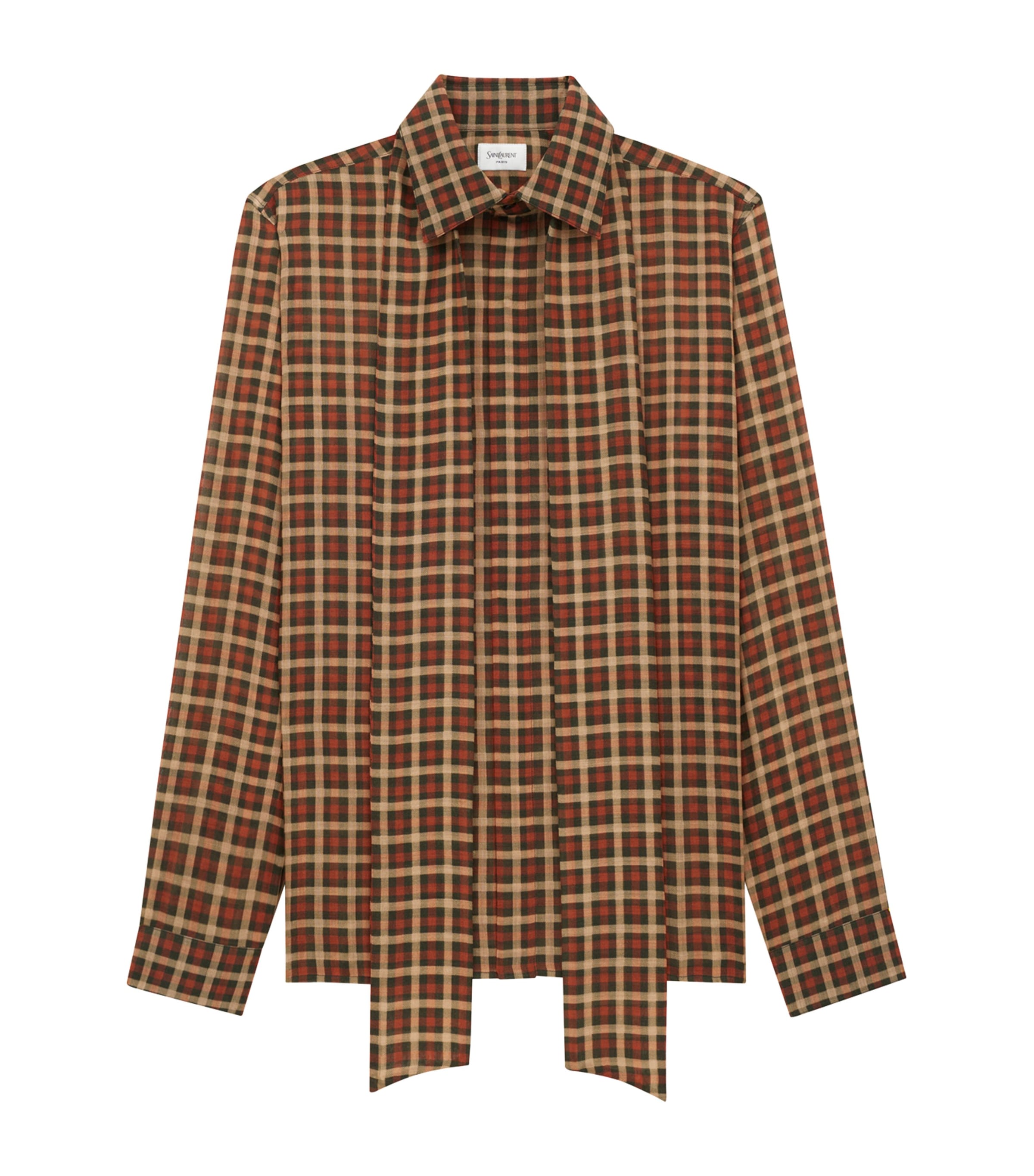 Silk Tie-Neck Shirt 3196 Image 4