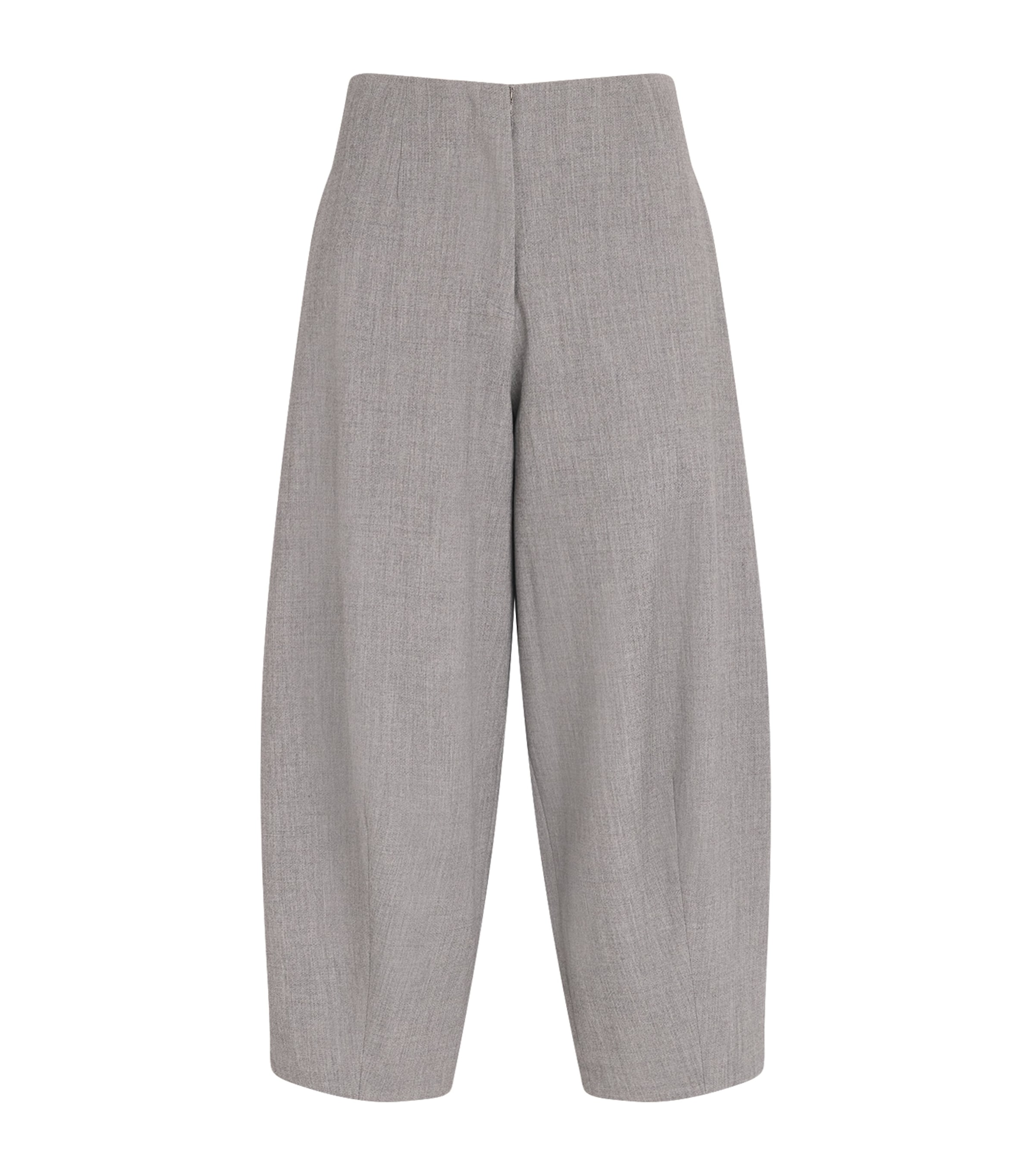 Source Unknown Womens Pintuck Bimba Wide-Leg Trousers Gy Image 1