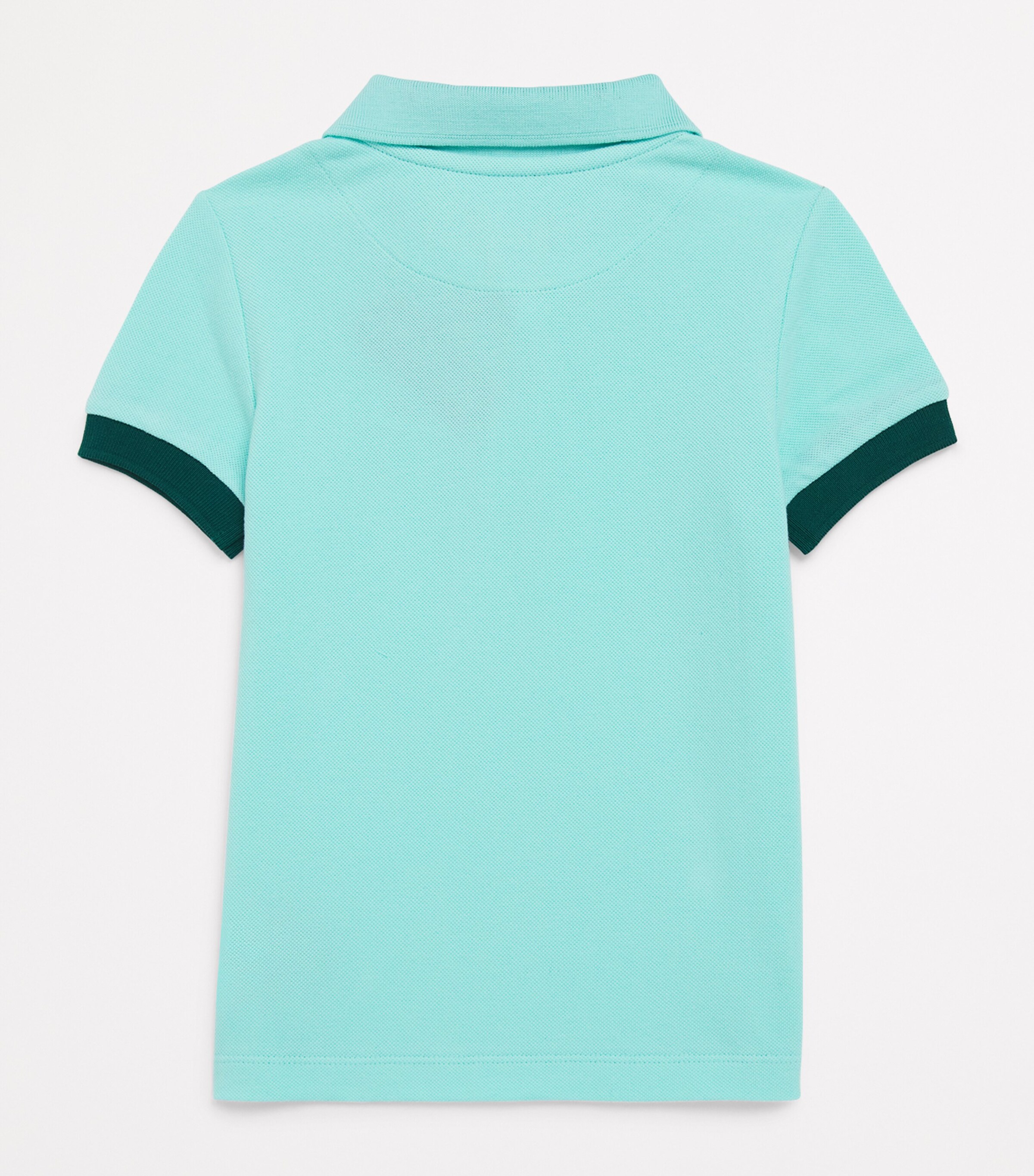 Organic Cotton Embroidered Polo Shirt (2-12 Years) 333 LAGON Image 2