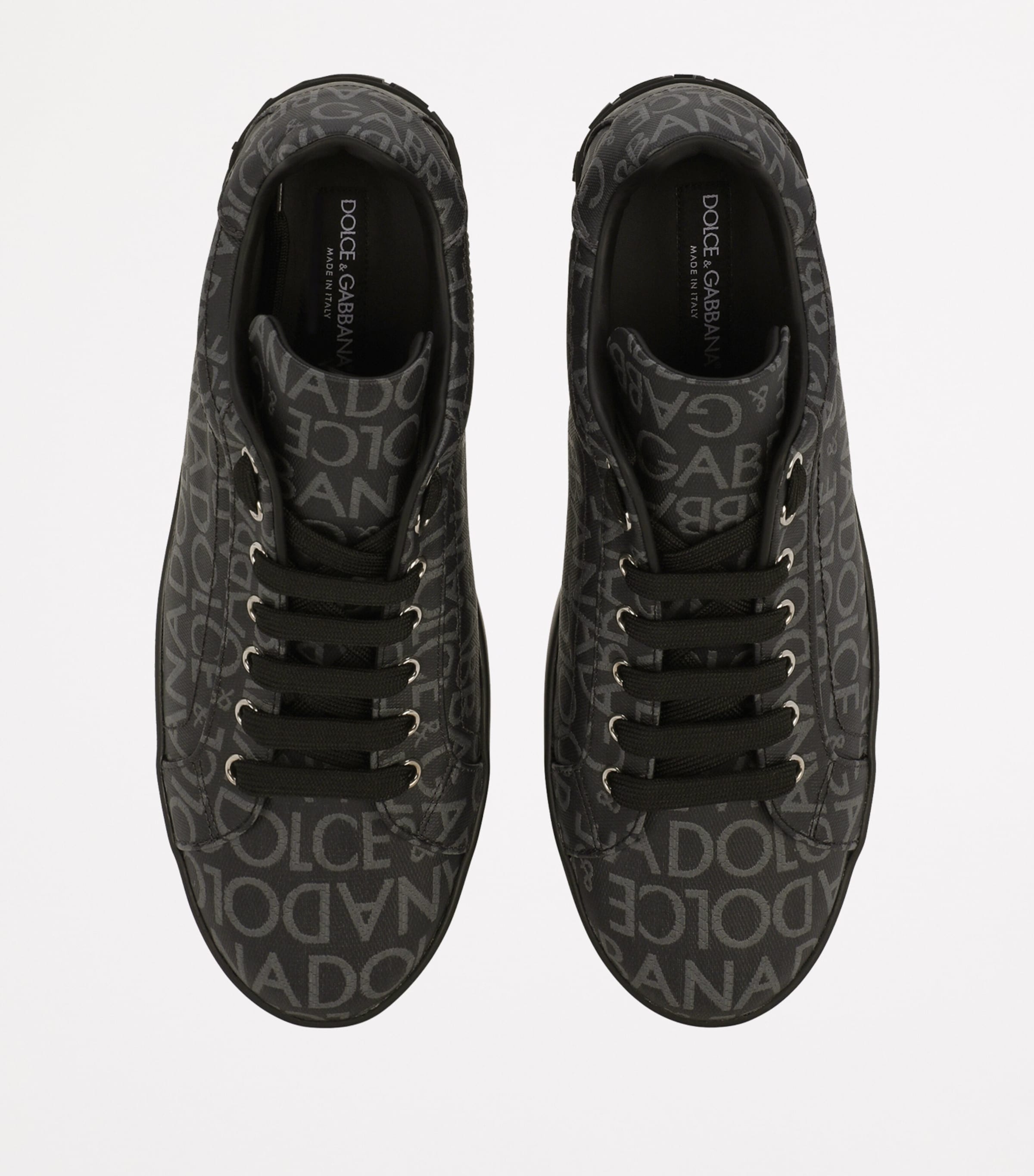 Logo Jacquard Sneakers 8B969-BLACK/GREY Image 3