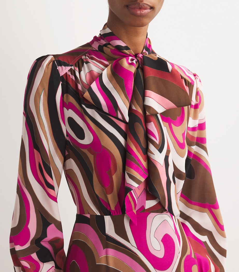 Marigold Midi Dress MARBLE PINK Image 6