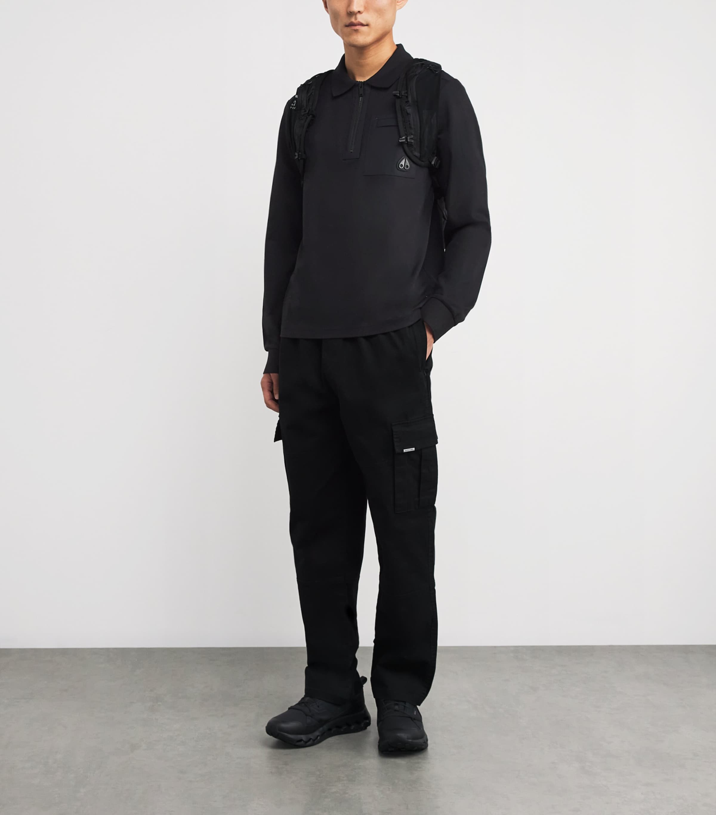 Cotton Dalon Polo Shirt BLACK - 292 Image 2