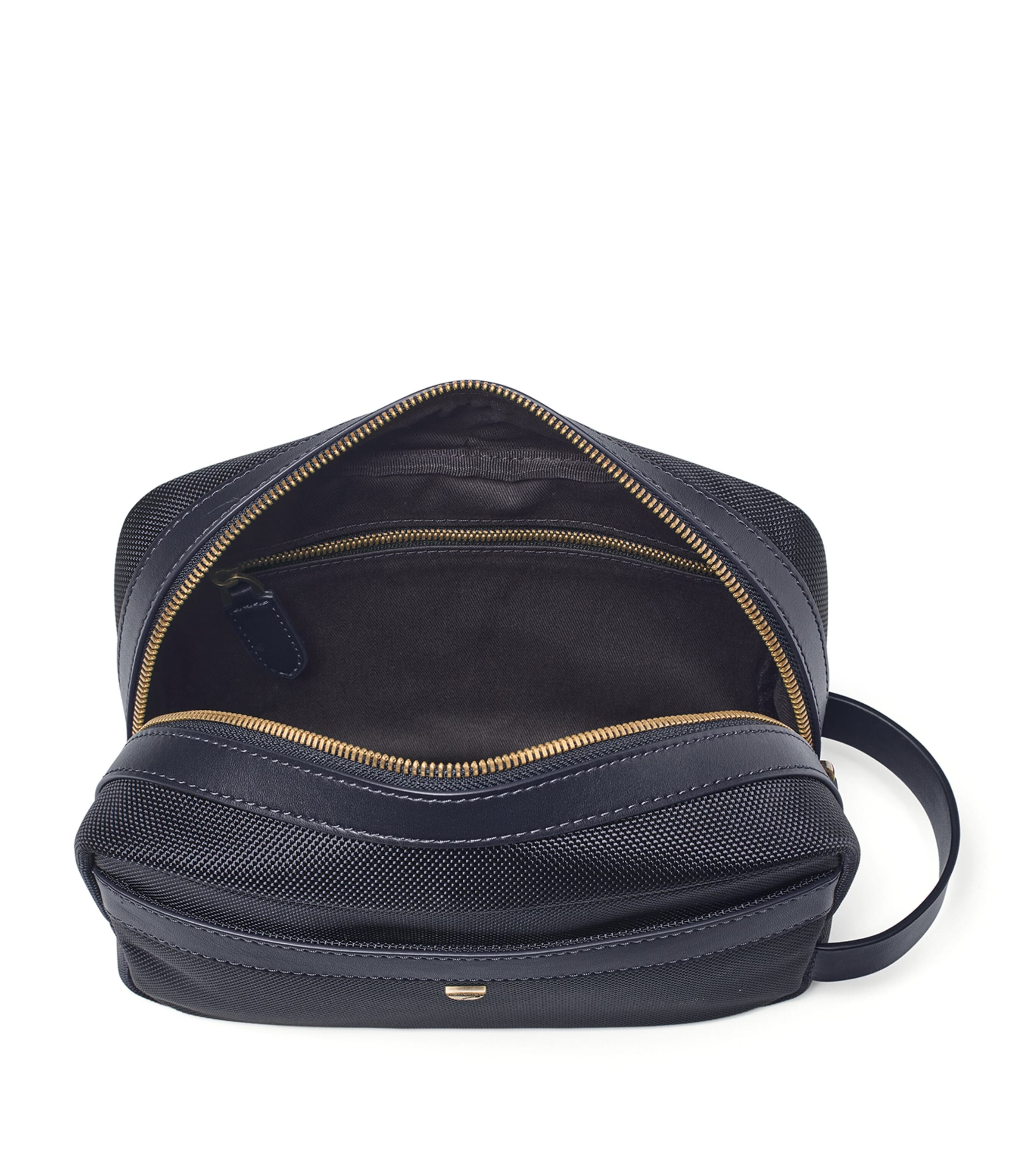 Aspinal Of London Logo-Detail Wash Bag Navy Image 3