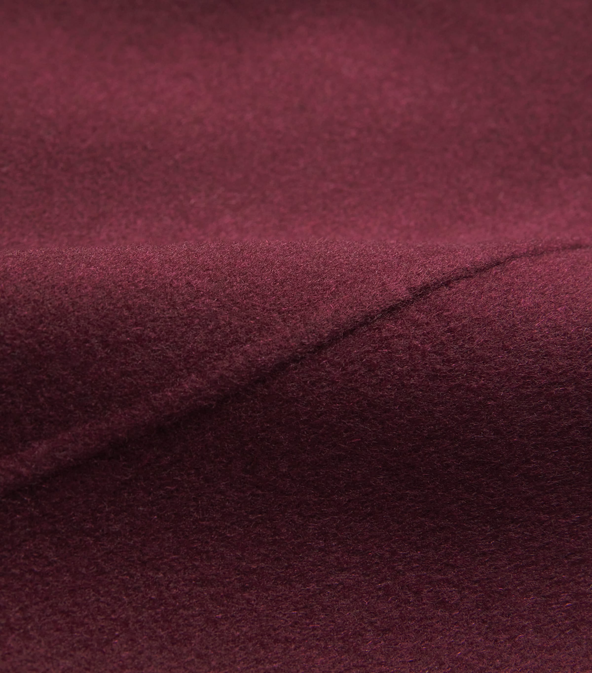 Wool Mini Skirt BURGUNDY Image 5