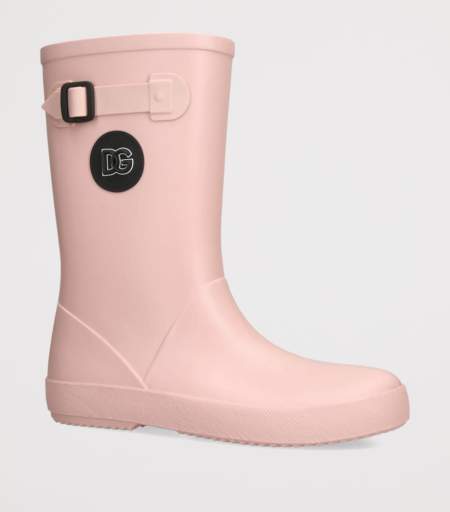 Rubber Logo Boots PINK Image 3