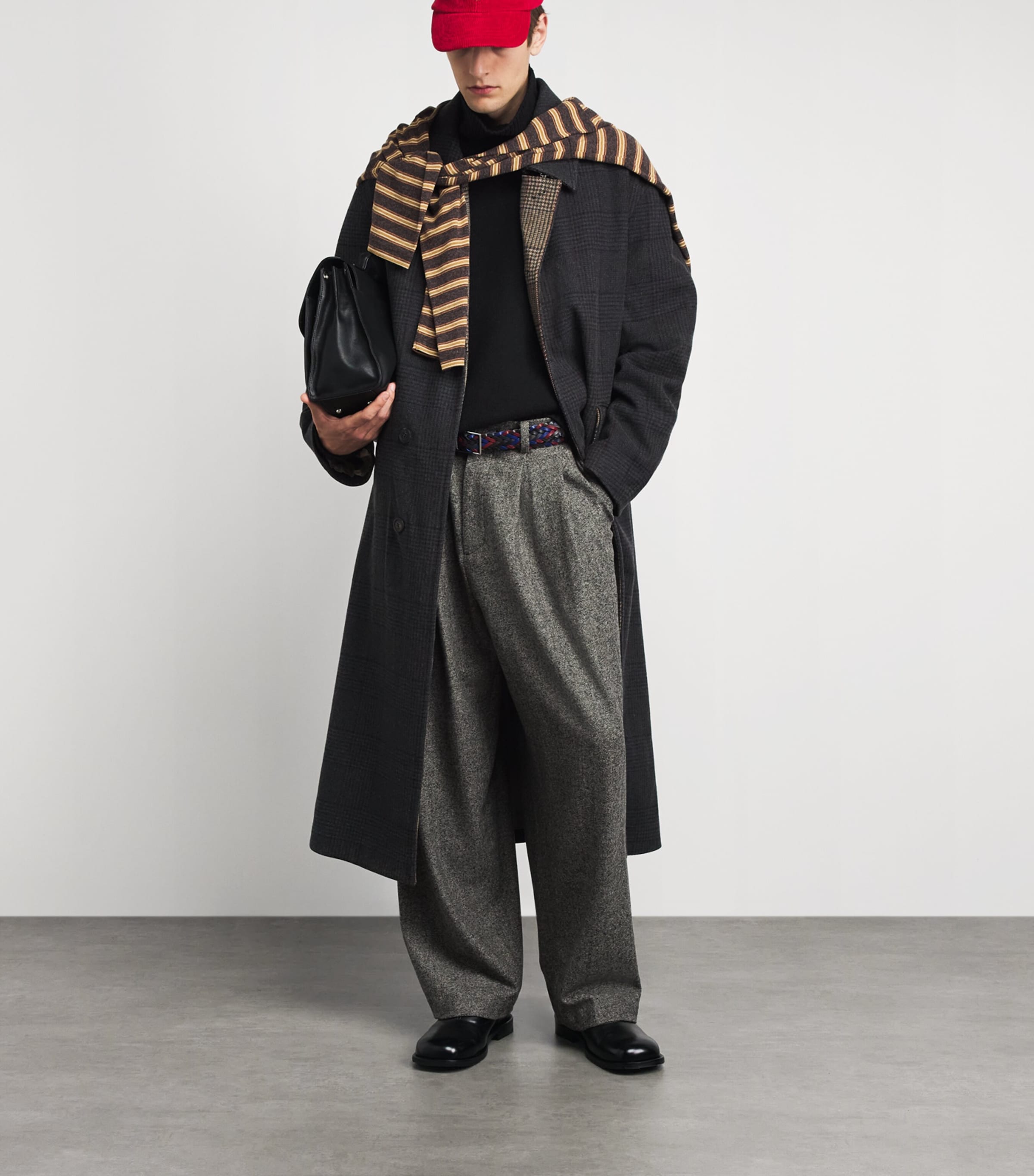 AMI Paris Black Virgin Wool Ami de Coeur Rollneck Sweater | Harrods US