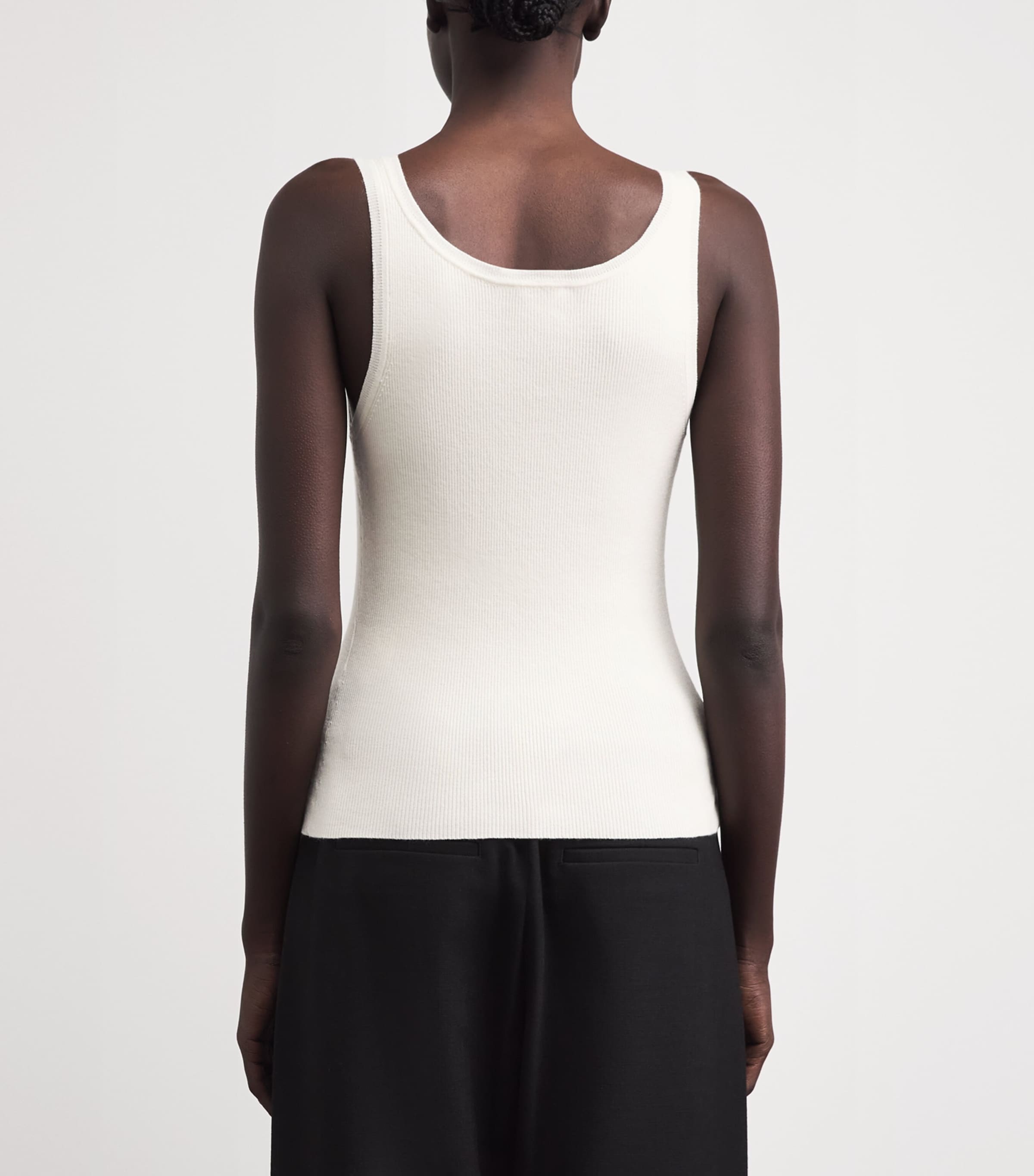 Almada Label Womens Wool-Silk-Cashmere Indy Tank Top Cream Image 5