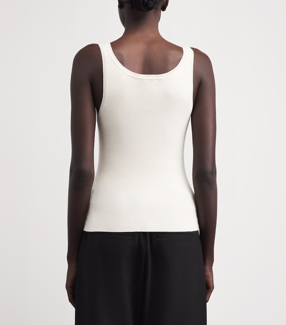 Almada Label Womens Wool-Silk-Cashmere Indy Tank Top Cream Image 5