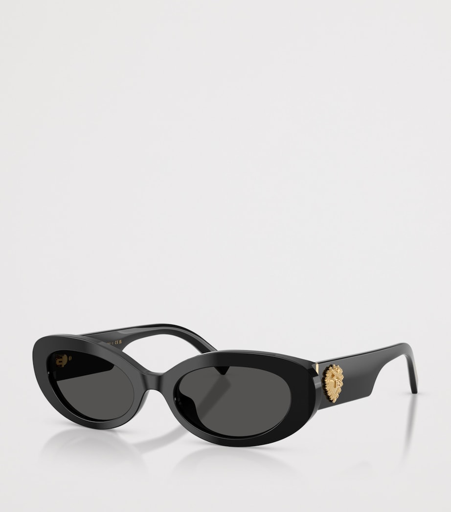 Dolce&Gabbana Oval Sunglasses Black Image 2