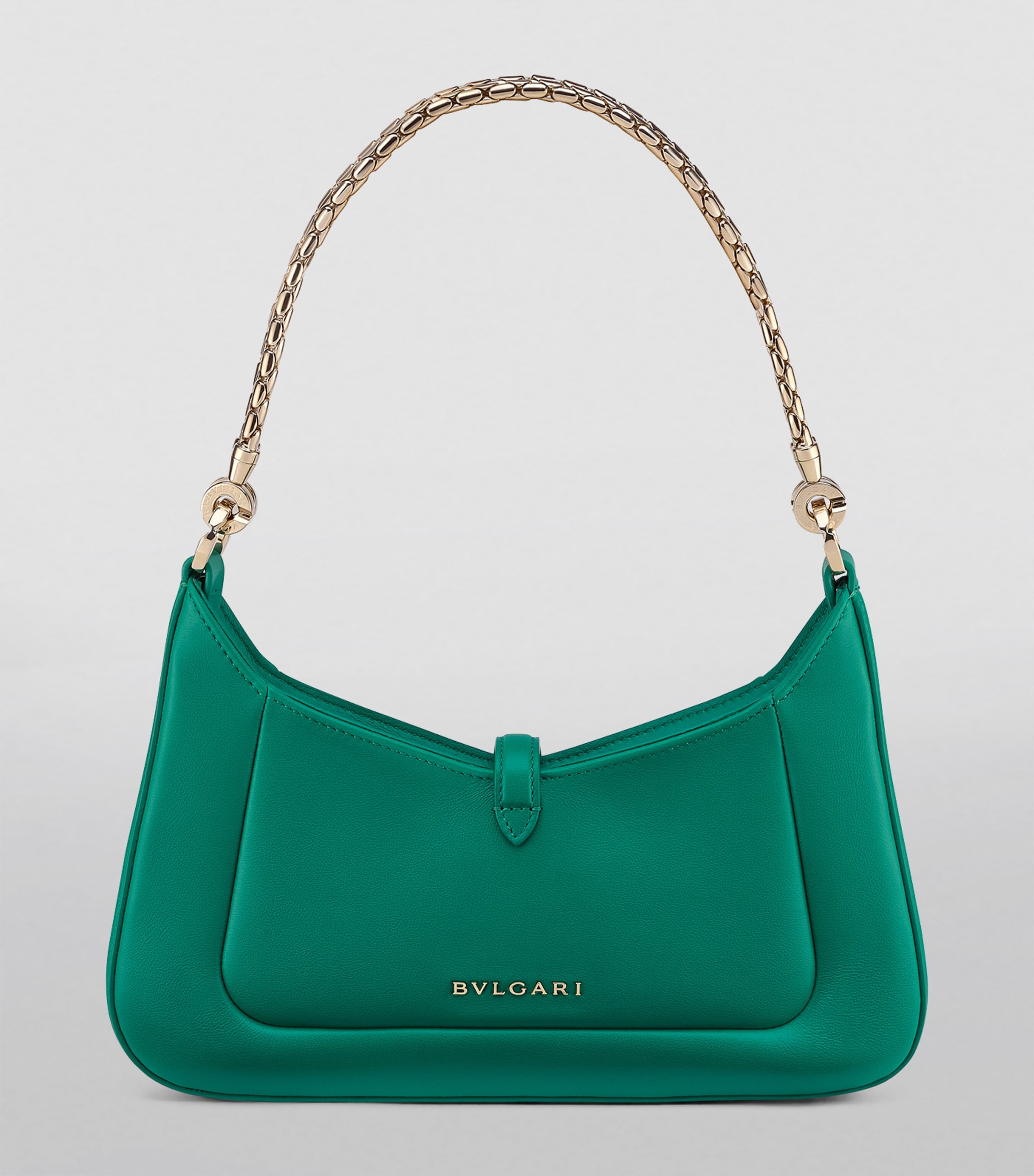 Leather Serpenti Baia Shoulder Bag GREEN LIGHT Image 5