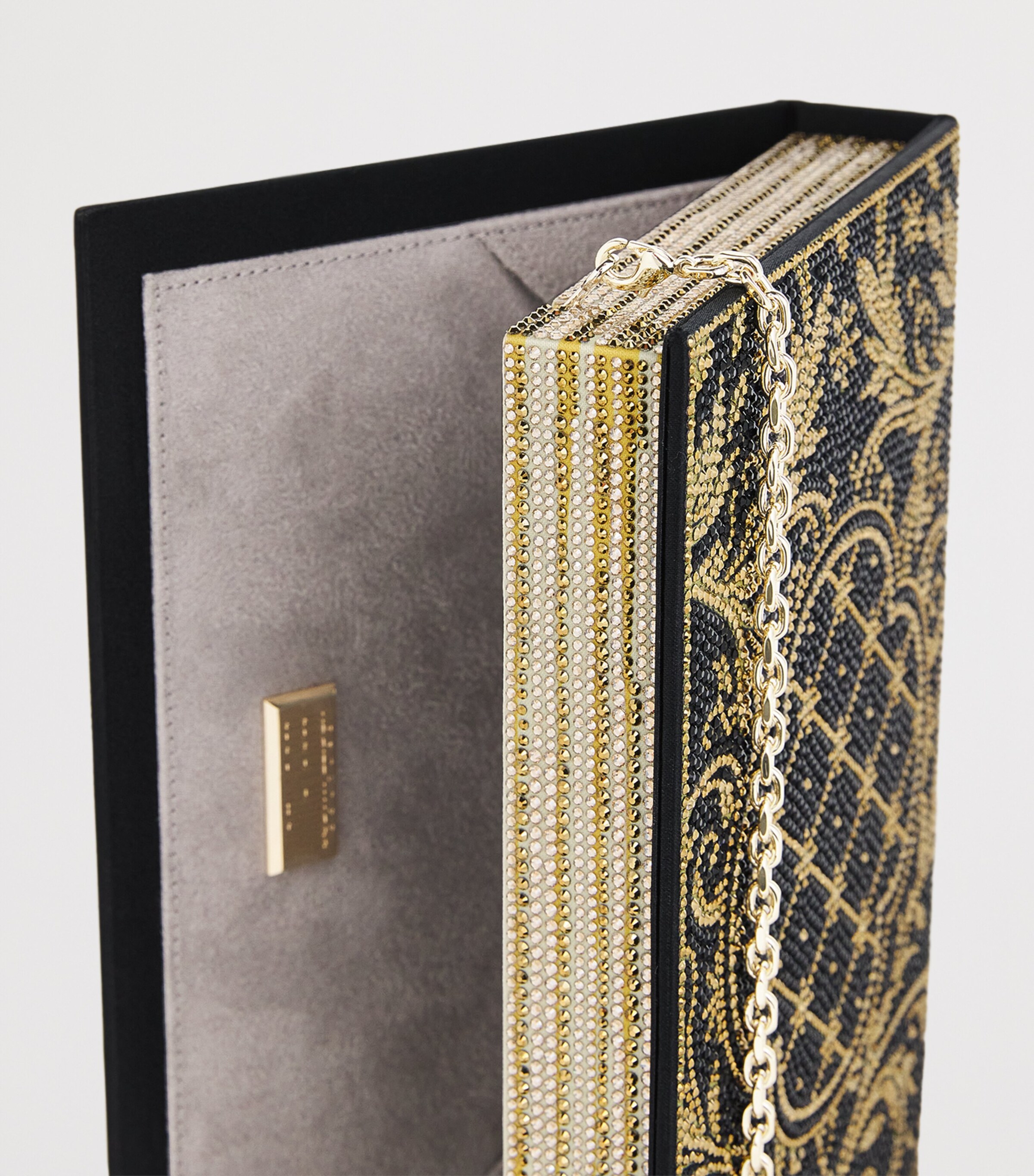 Judith Leiber Fairytales Storybook Clutch Bag Cjtmt Champ Jet Mlt Image 4