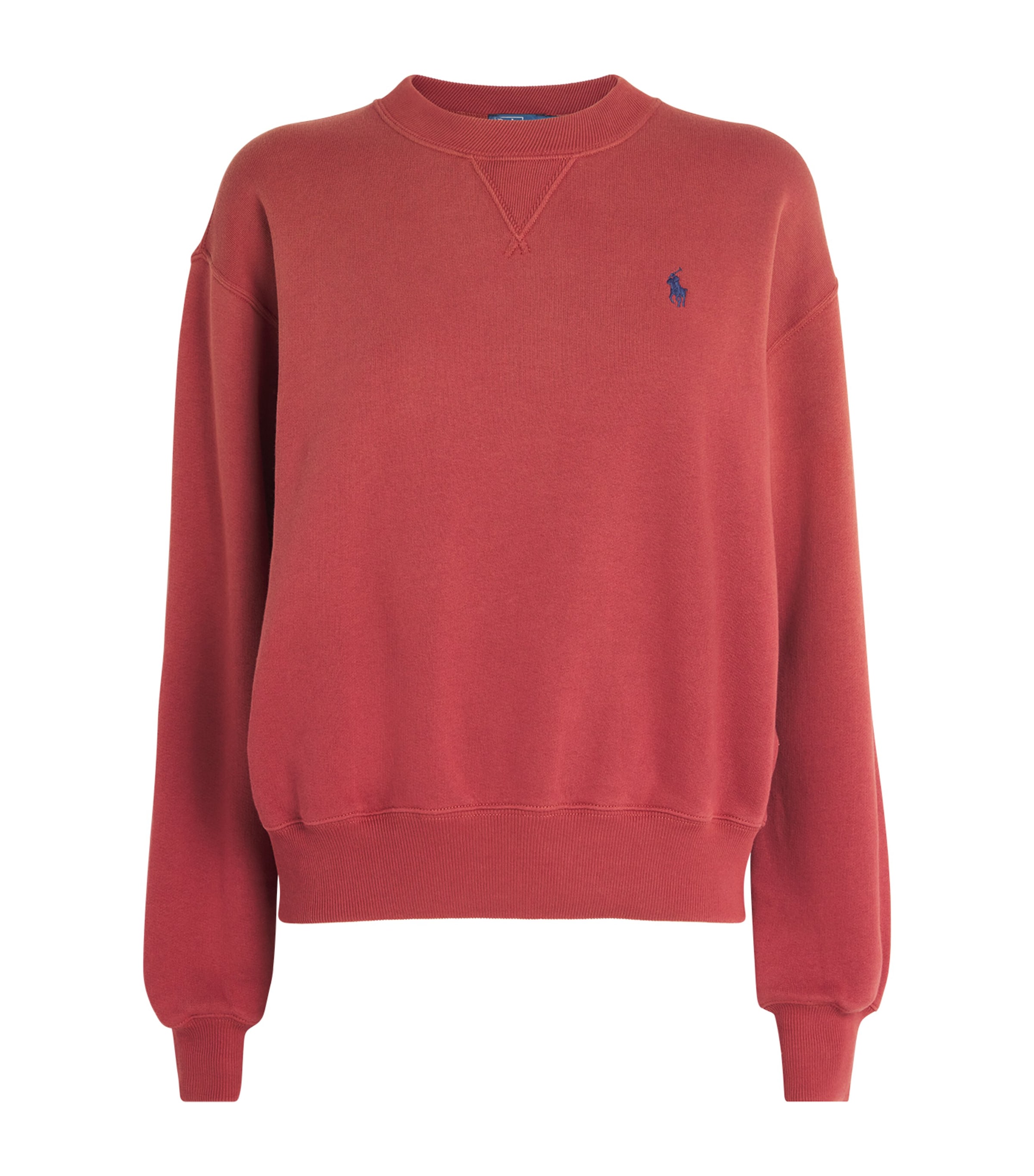 Cotton-Blend Polo Pony Sweatshirt RED SNAPPER Image 1