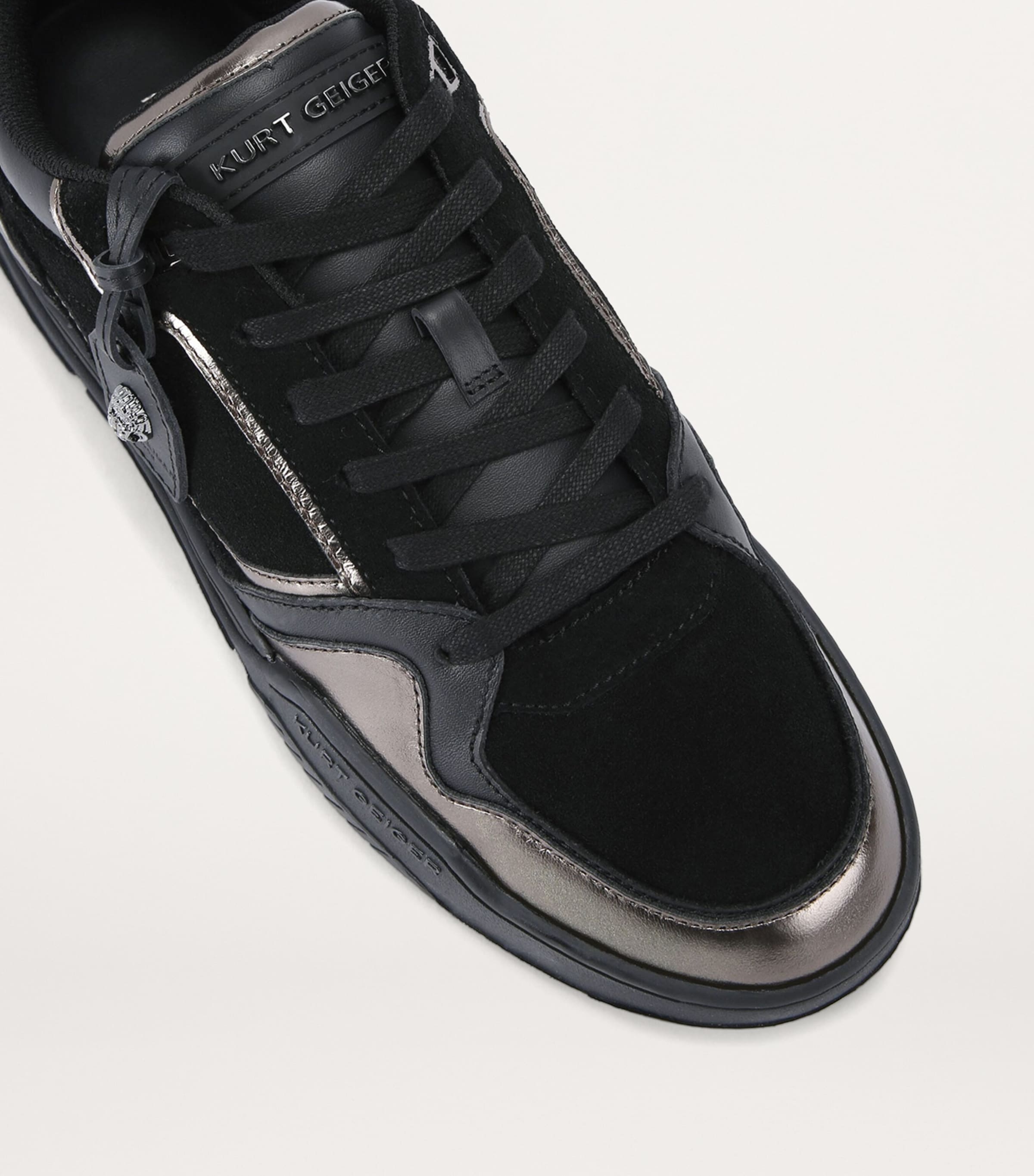 Kurt Geiger London Leather Regan Sneakers Black Image 3