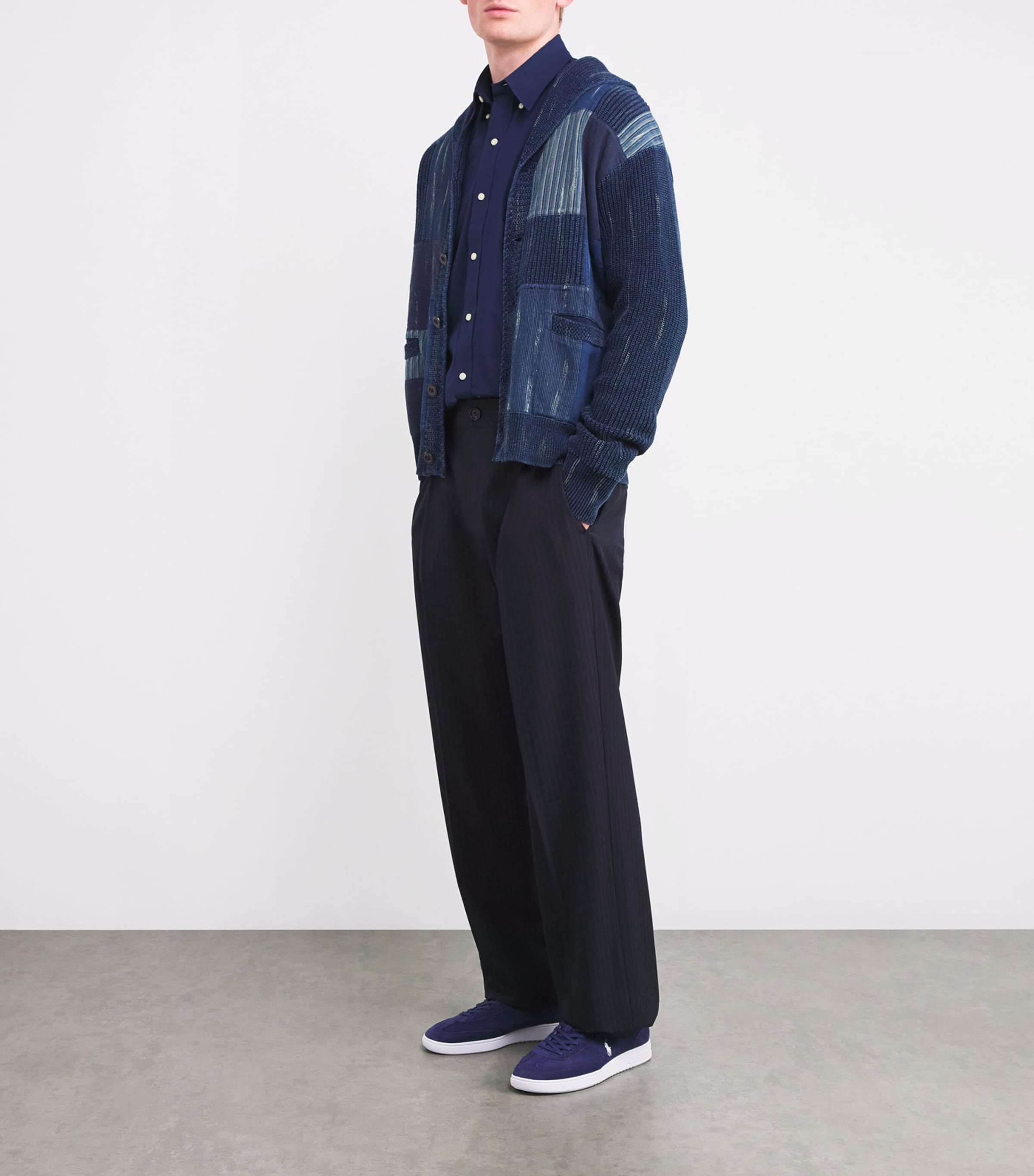 Stretch-Cotton Custom Fit Shirt NEWPORT NAVY Image 2