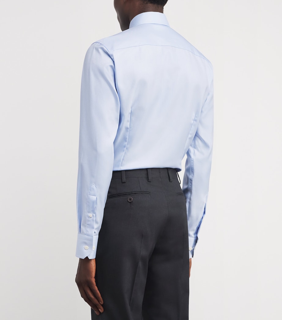 Cotton Twill Dress Shirt LIGHT BLUE Image 4