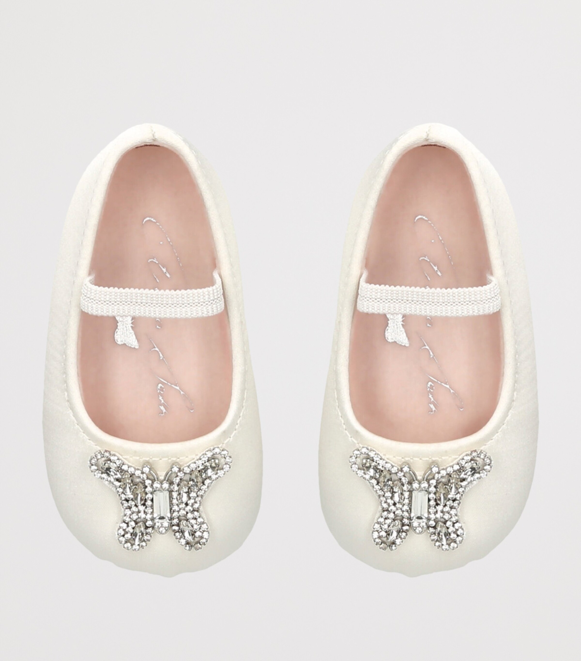 Satin Odette Ballet Flats WHITE Image 4