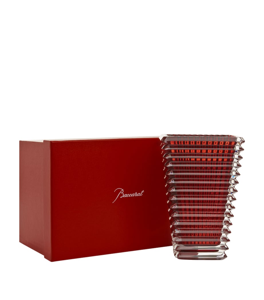 Medium Eye Rectangular Red Vase (20 cm) NO COLOUR Image 2