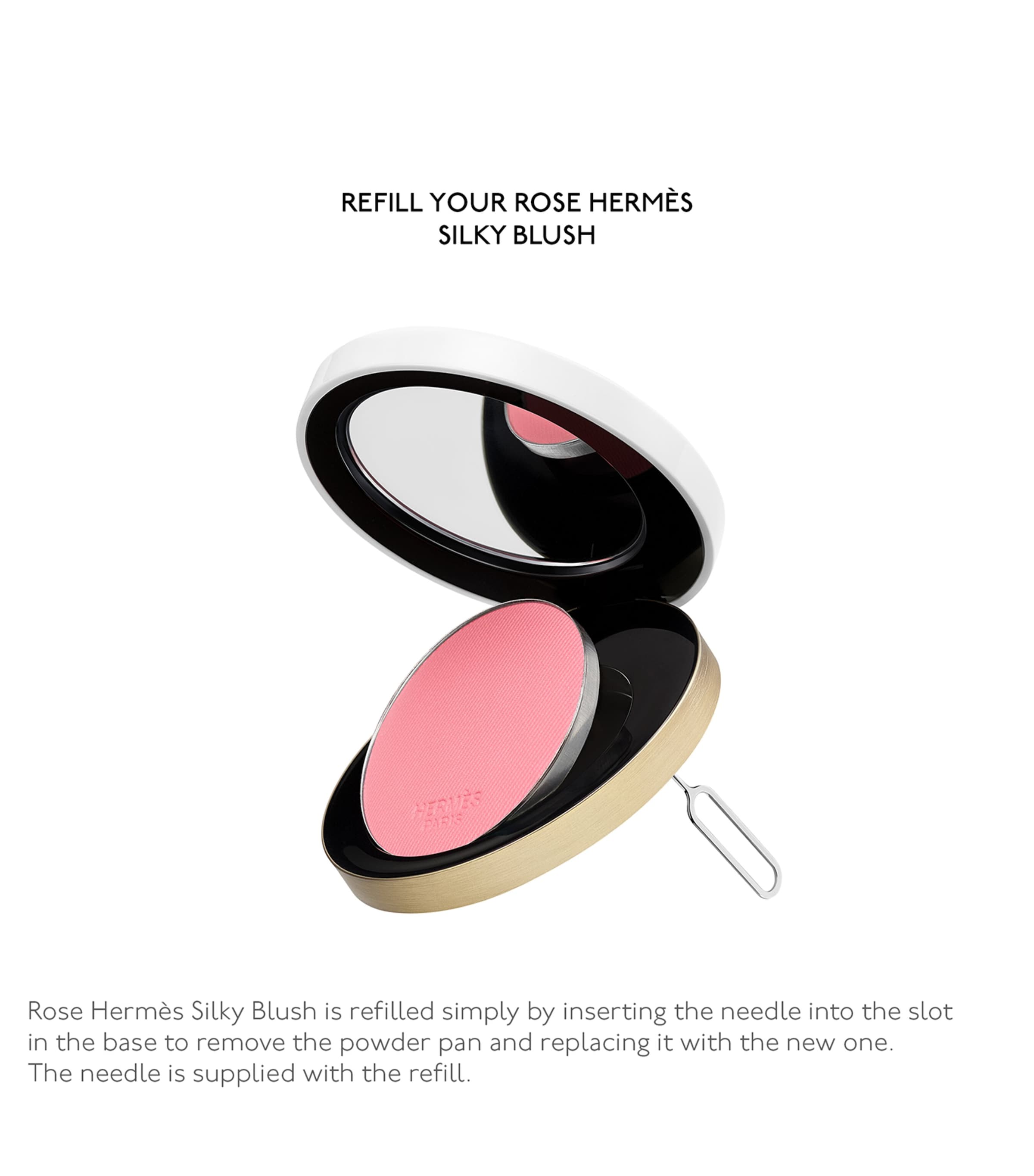 Rose Hermès Silky Blush Powder Refill 19 ROSE ABRICOT Image 3