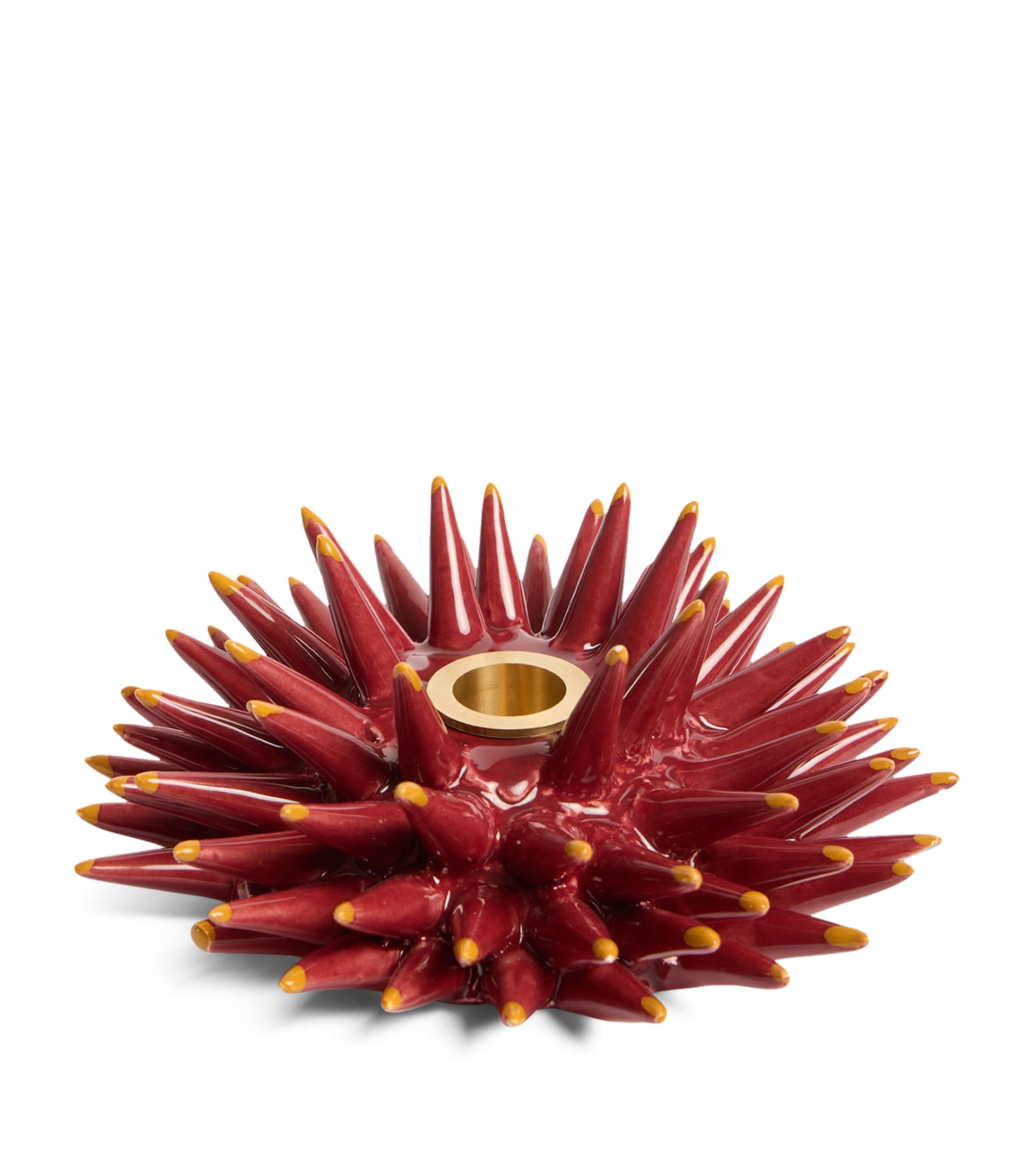 La Doublej Ceramic Spine Candle Holder Bordeaux Image 1