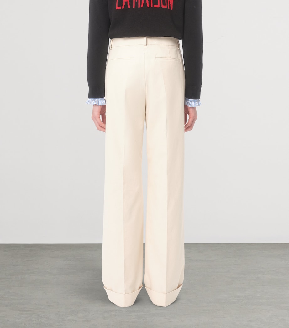 Cotton Straight-Leg Trousers 1SS Image 4