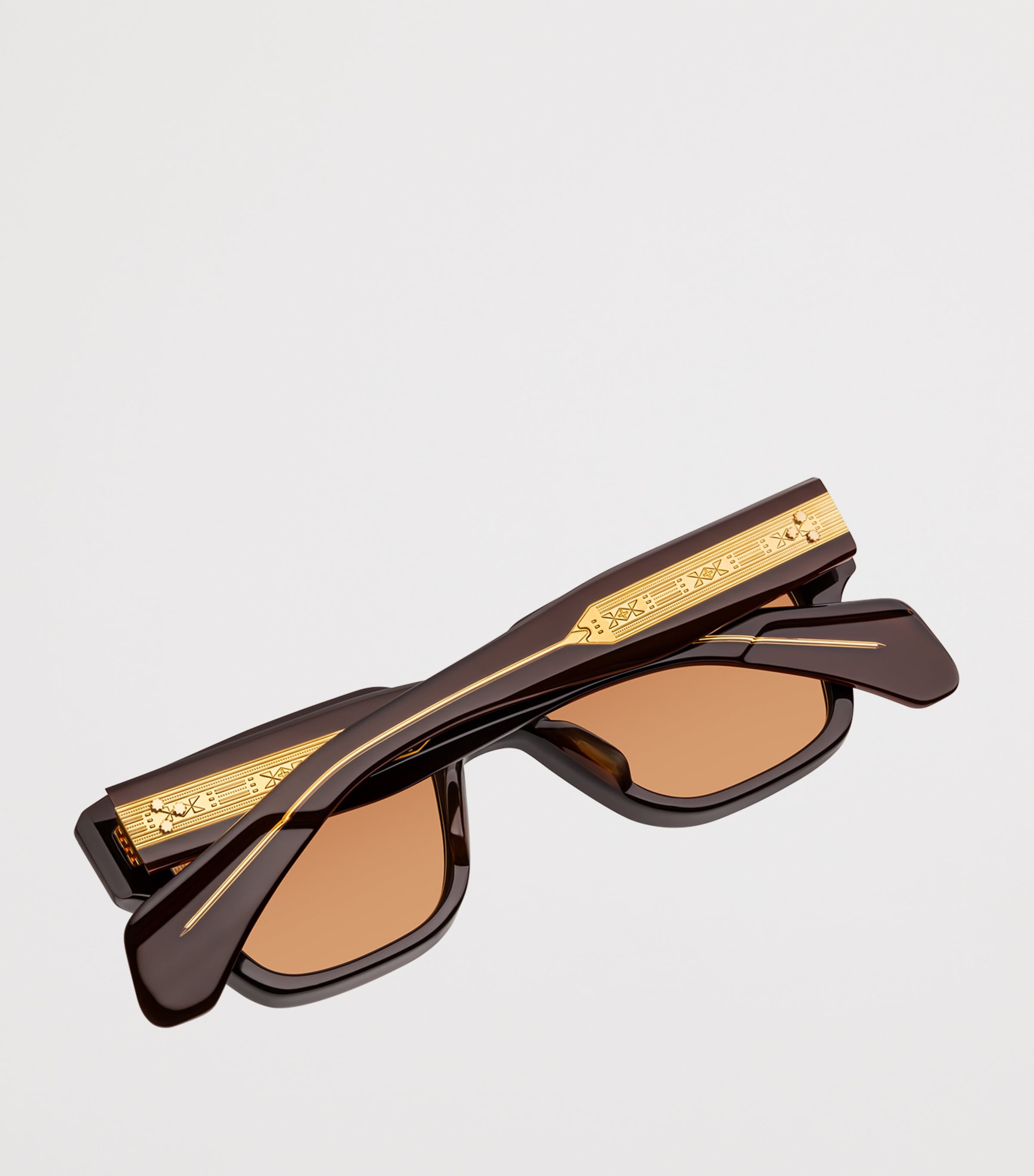 Jacques Marie Mage Acetate Fellini Sunglasses Walnut Image 4