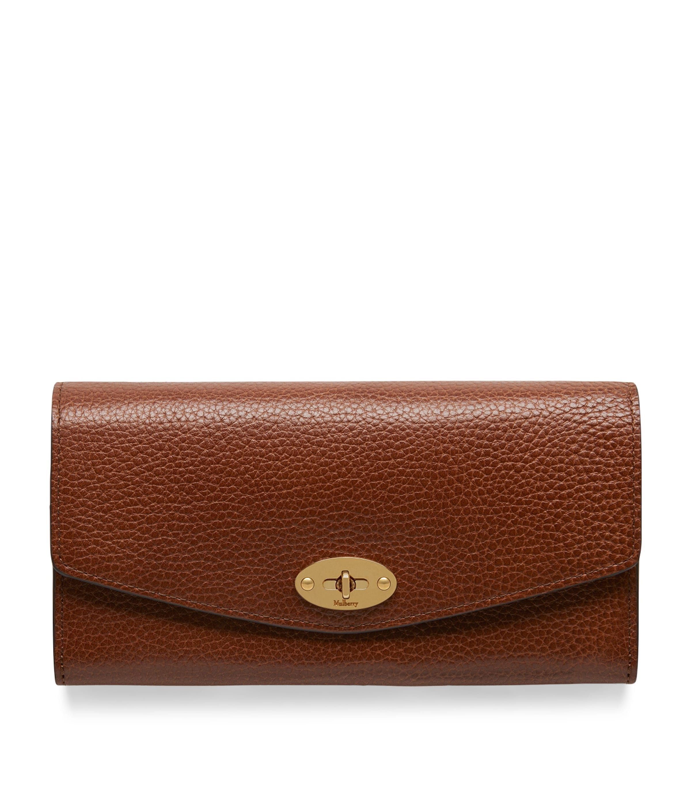 Mulberry Leather Darley Wallet In Brown