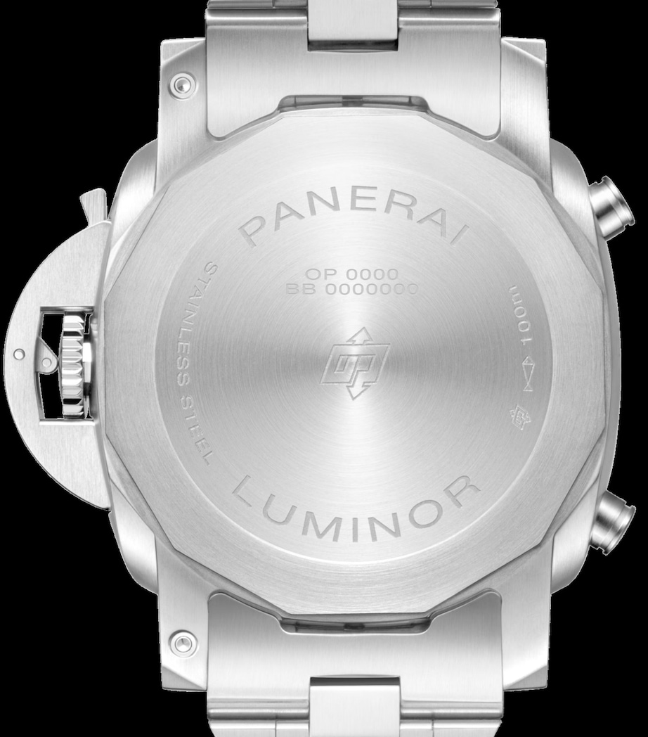 Panerai Stainless Steel Luminor Chrono Watch 44mm Blue Image 2