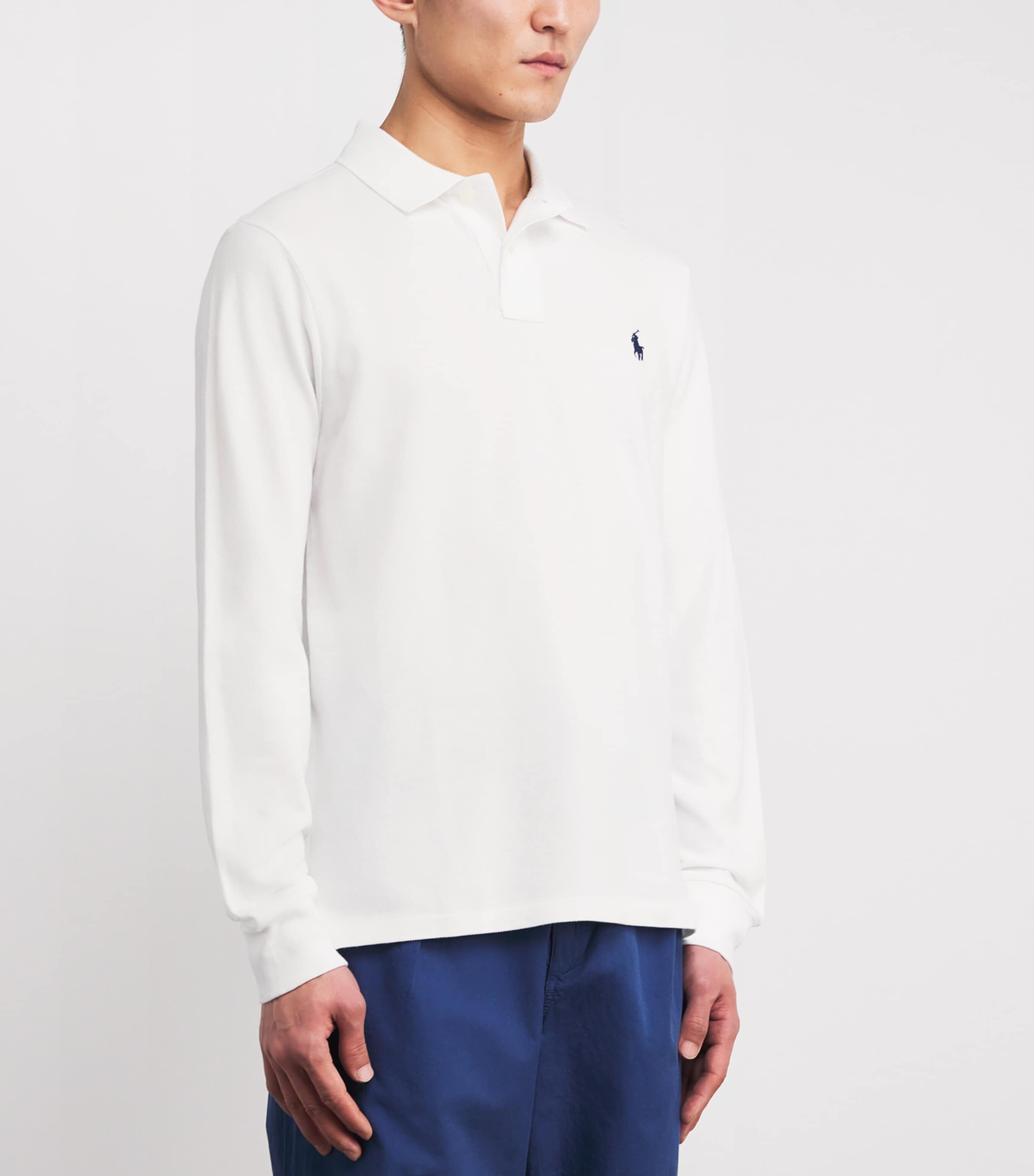 Polo Ralph Lauren Mens Logo Polo Shirt White Image 3