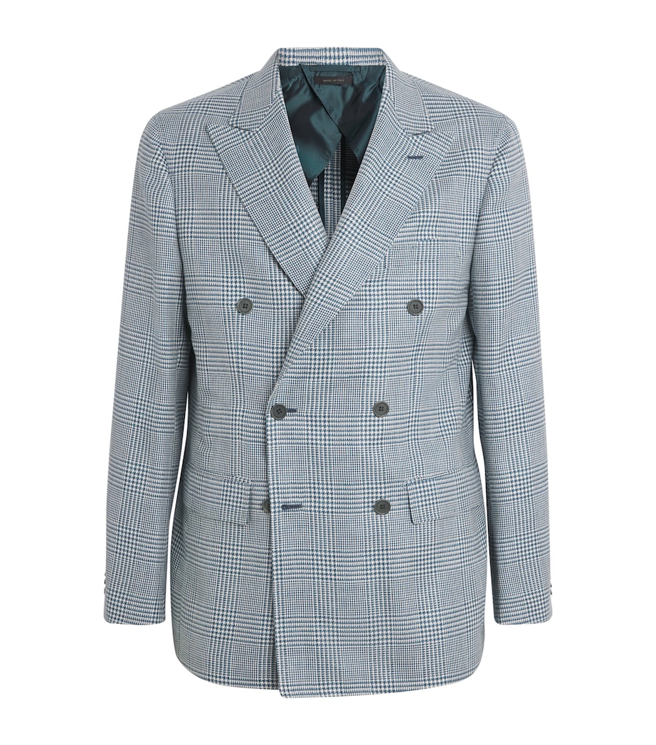 Brioni Mens Wool-Silk-Linen Soffio Blazer Image 1
