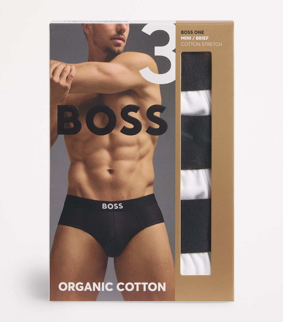 Stretch-Cotton Logo Briefs (Pack of 3) 100-WHITE Image 4