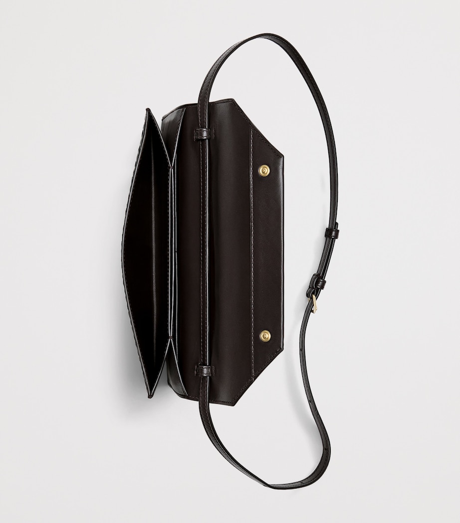 Bottega Veneta Nappa Leather Intrecciato Piccolo Envelope Pouch Image 4