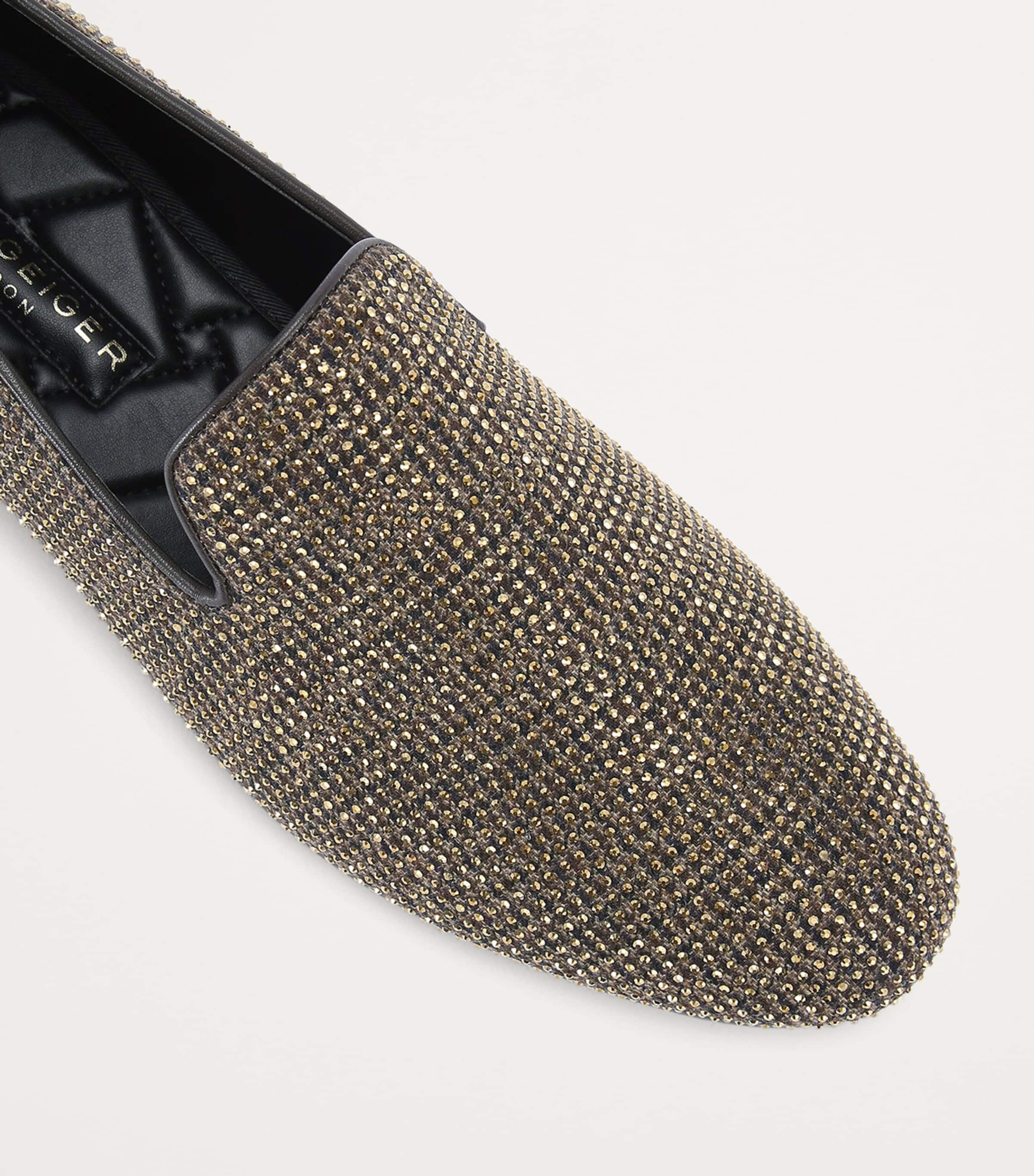 Kurt Geiger London Embellished Ace Loafers Gold Image 3