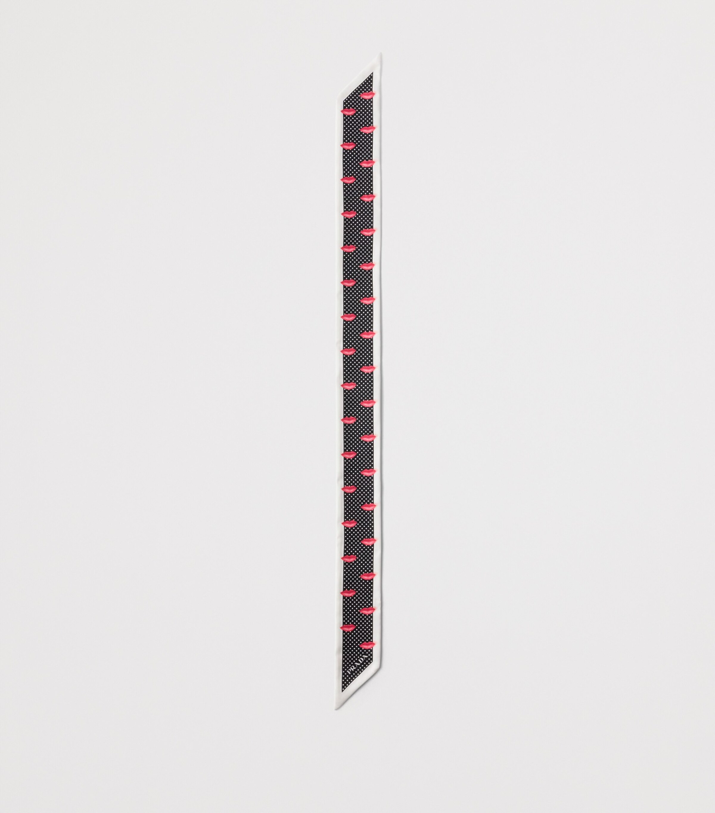 Silk Printed Skinny Scarf F0002 Image 3