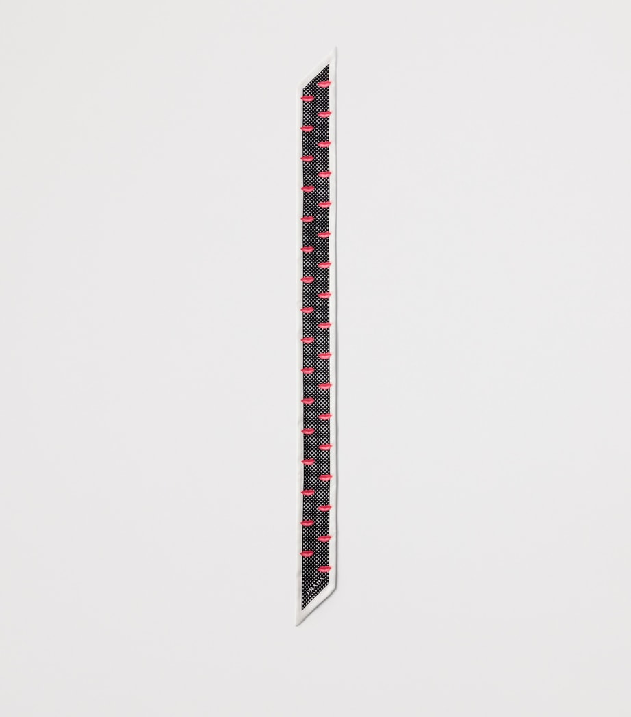 Silk Printed Skinny Scarf F0002 Image 3