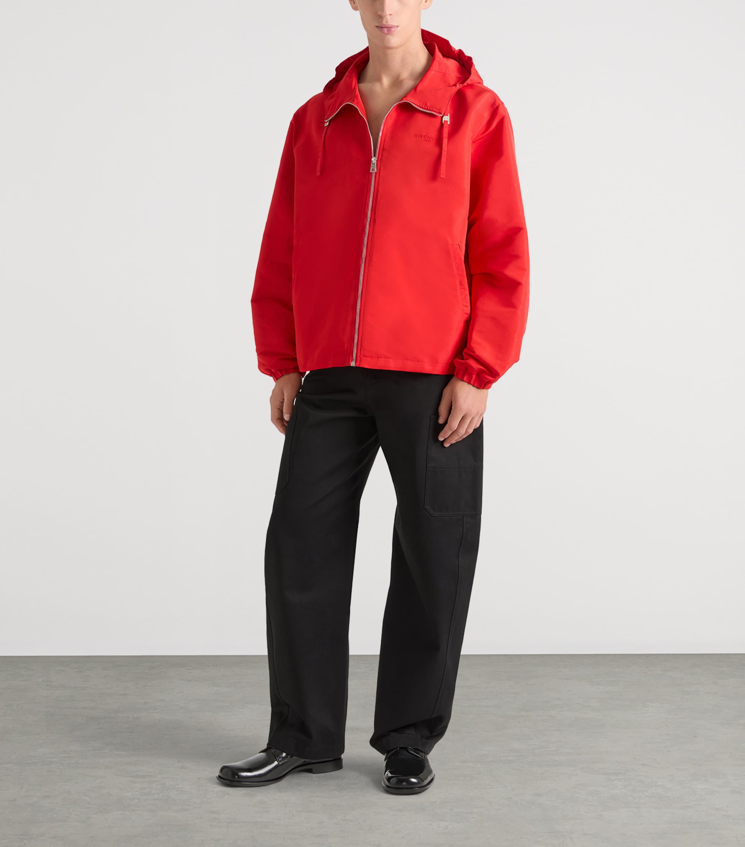 Givenchy Mens Cotton Couture Seam Trousers Black Image 3