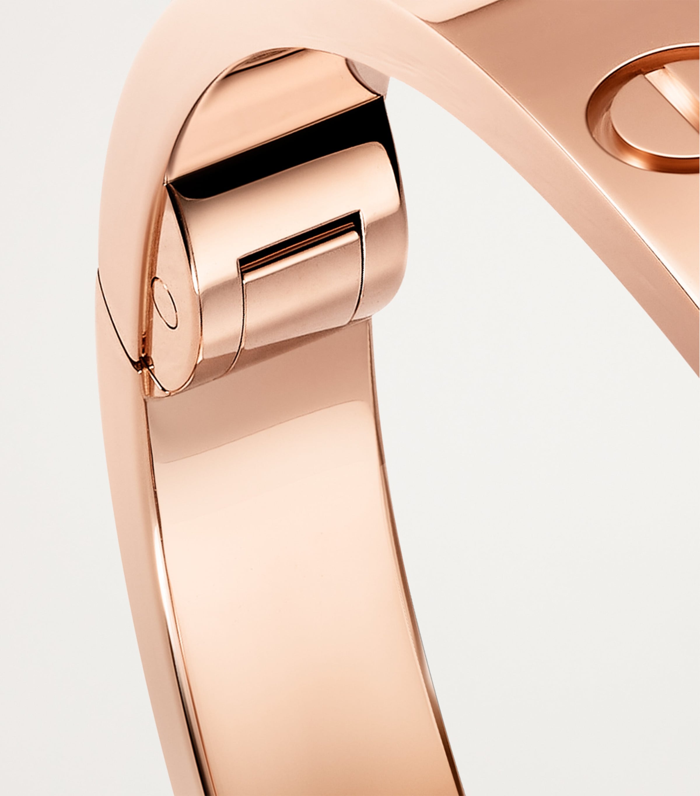 Rose Gold Hinged LOVE Bracelet ROSE GOLD Image 4