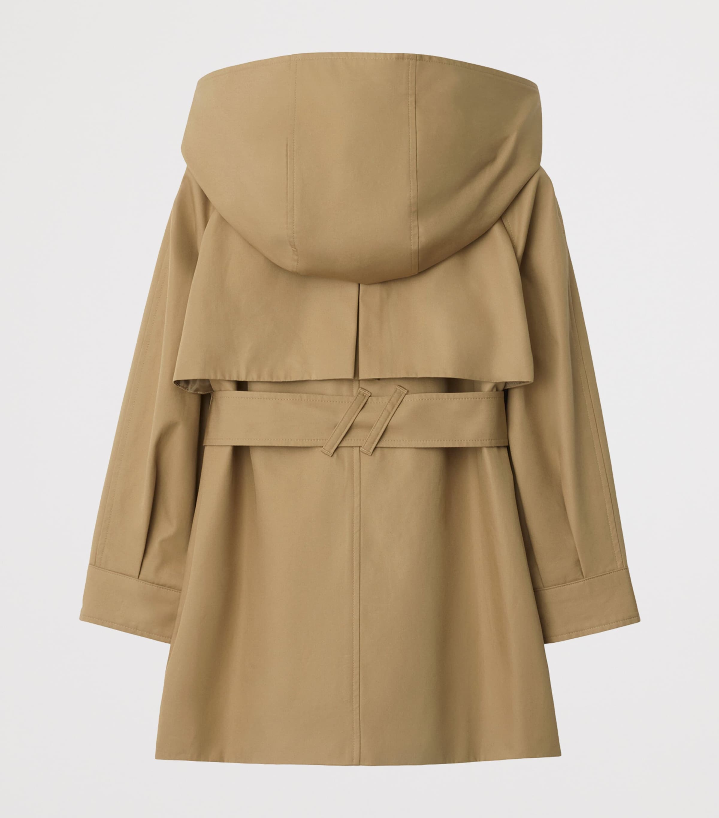 Burberry Kids Beige Cotton Hooded Trench Coat (3-12 Years
