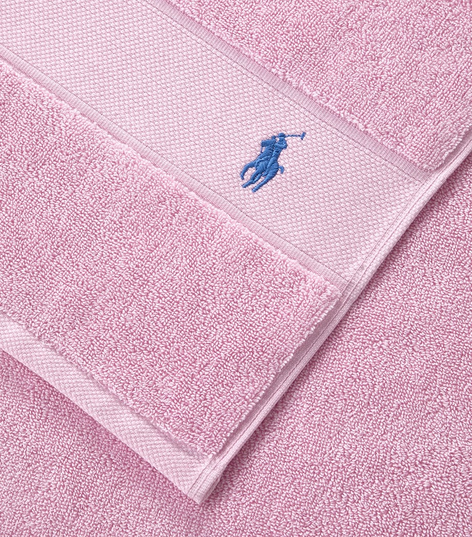 Polo Player Bath Sheet (90cm x 160cm) CARMEL PINK Image 6