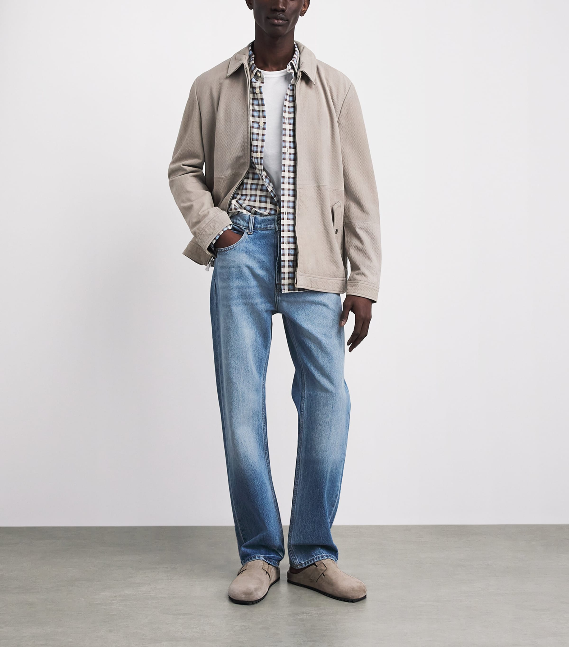 7 For All Mankind Mens Easy Straight Jeans Mason Image 2