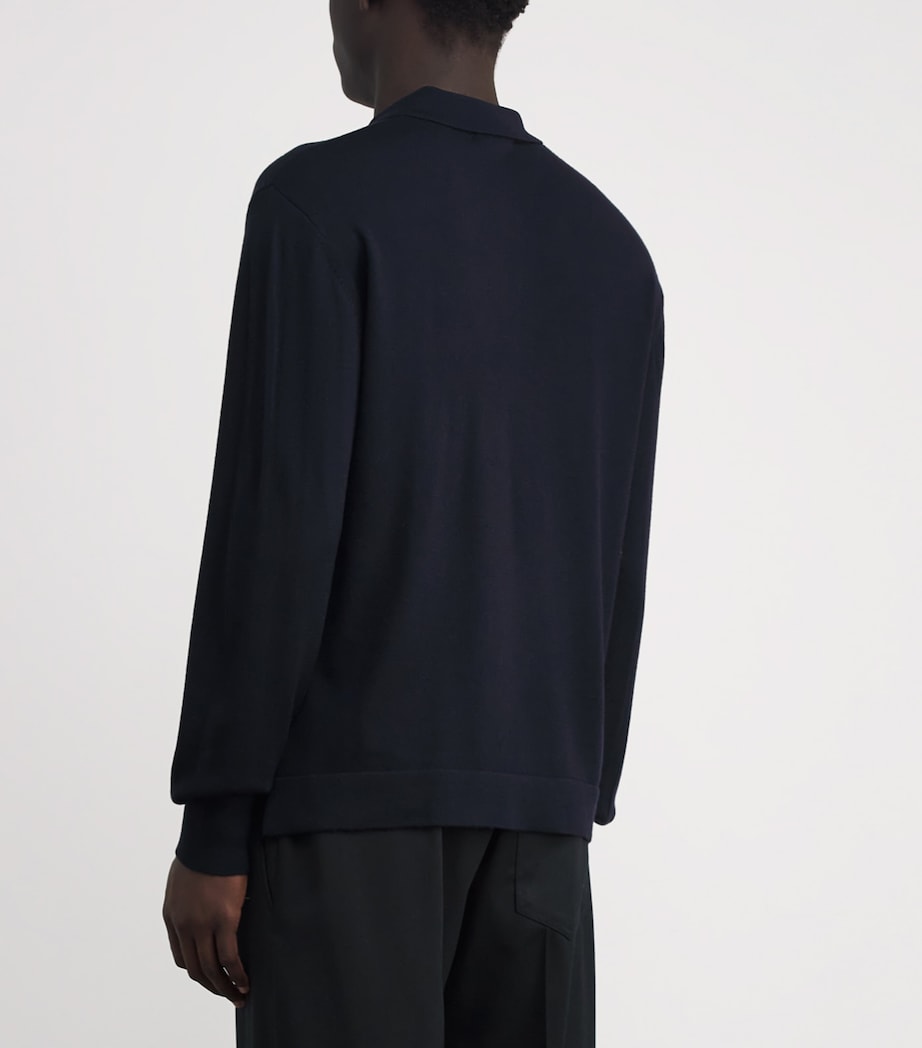 Wool Double-Breasted Maxwell Coat DARK NAVY Image 4