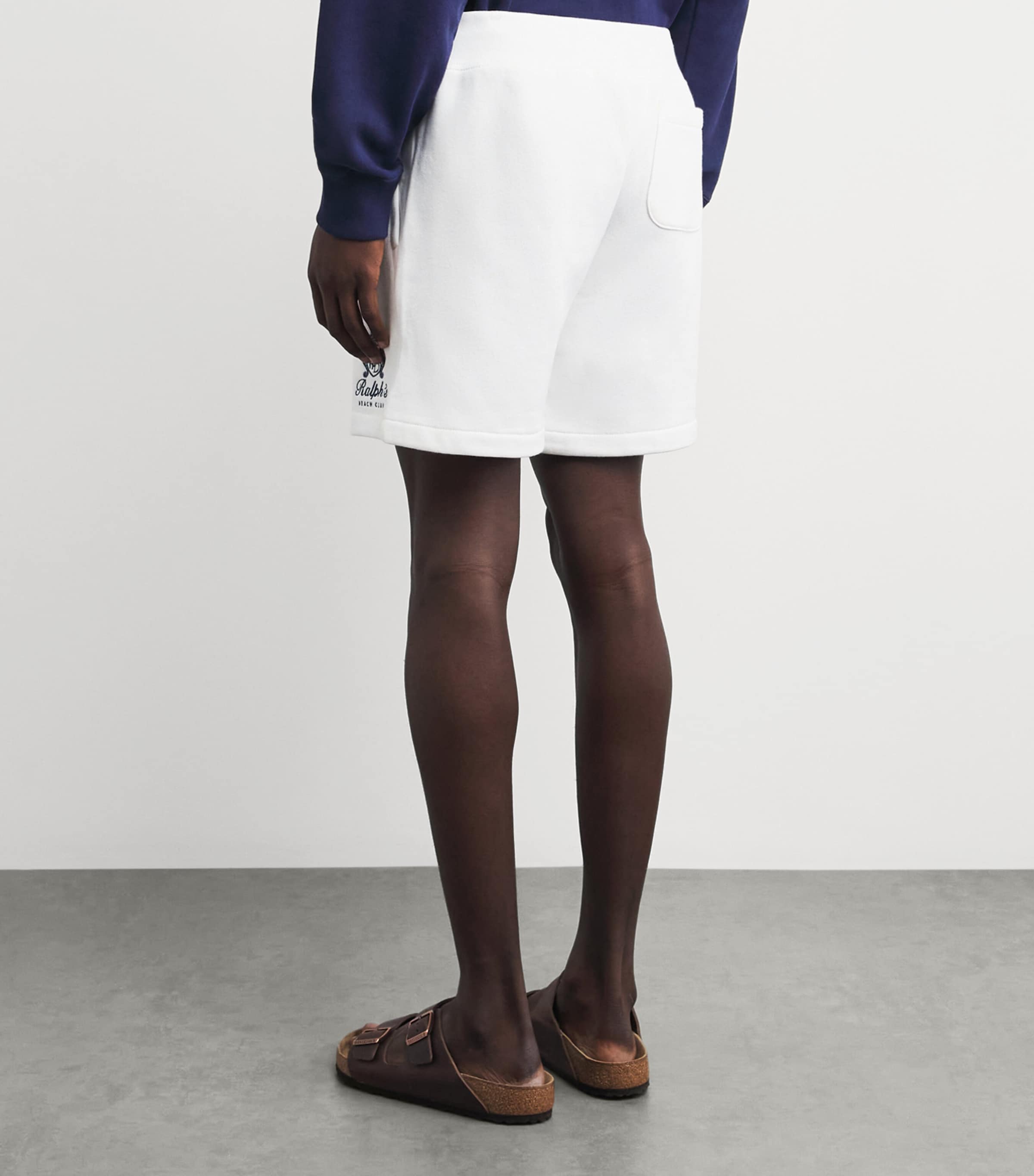 Polo Ralph Lauren Mens Cotton-Blend Beach Club Shorts White Image 5