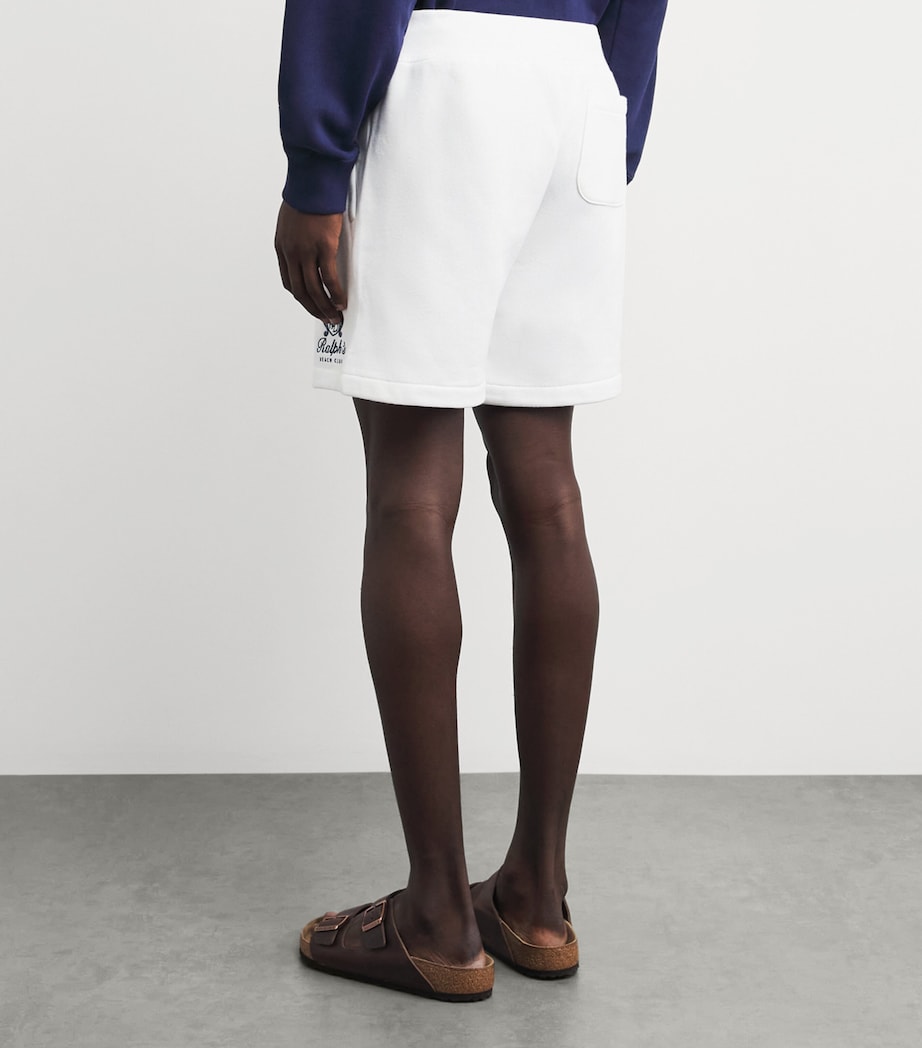 Polo Ralph Lauren Mens Cotton-Blend Beach Club Shorts White Image 5