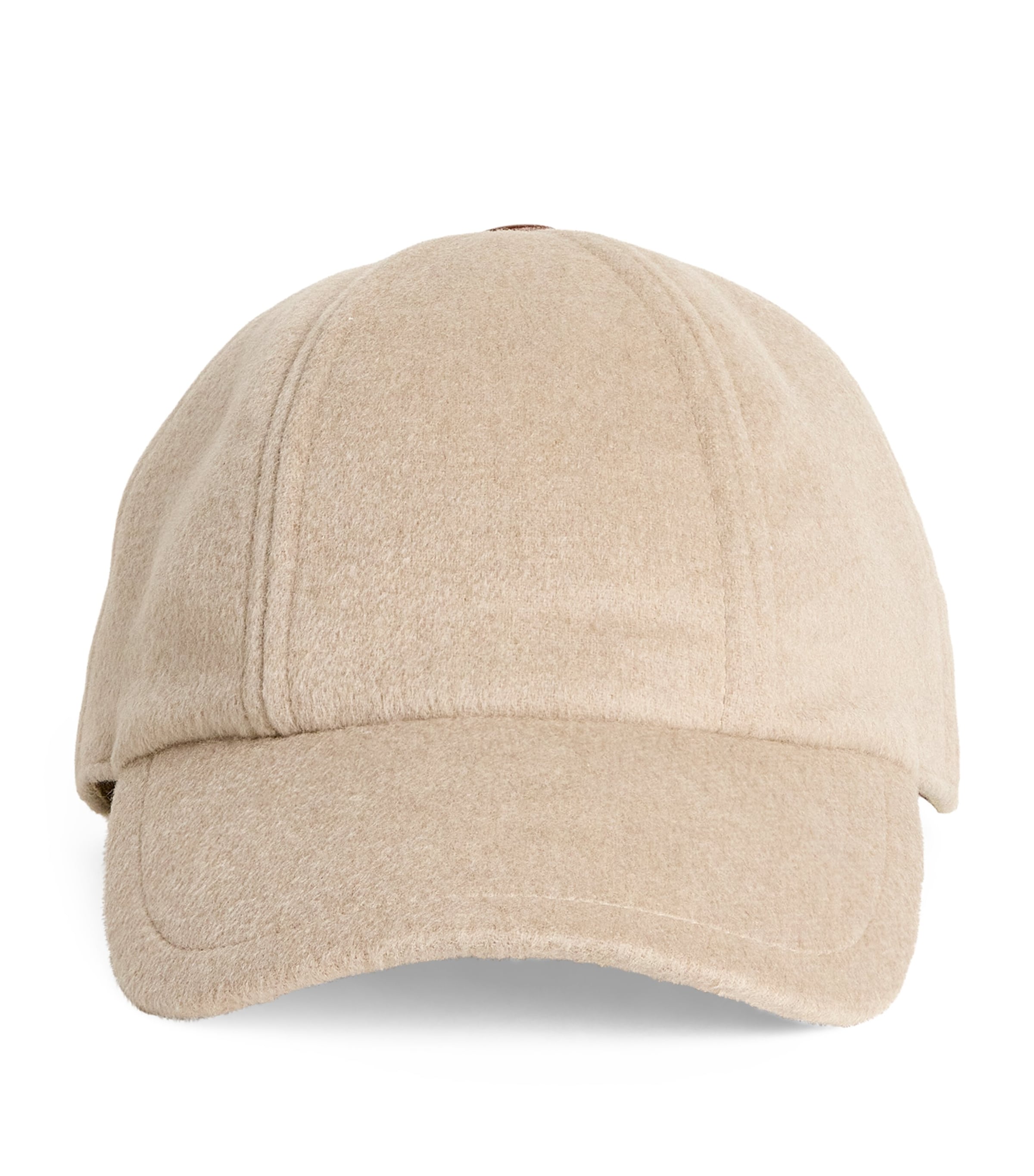 Max Mara Cashmere Baseball Cap In Beige