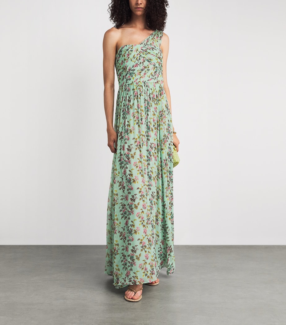 Ulla Johnson Womens Silk One-Shoulder Aureline Gown Opaline Image 2