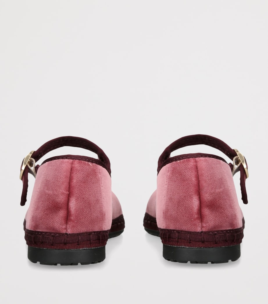 Flabelus Velvet O’Brien Mary Jane Flats Pink Comb Image 2