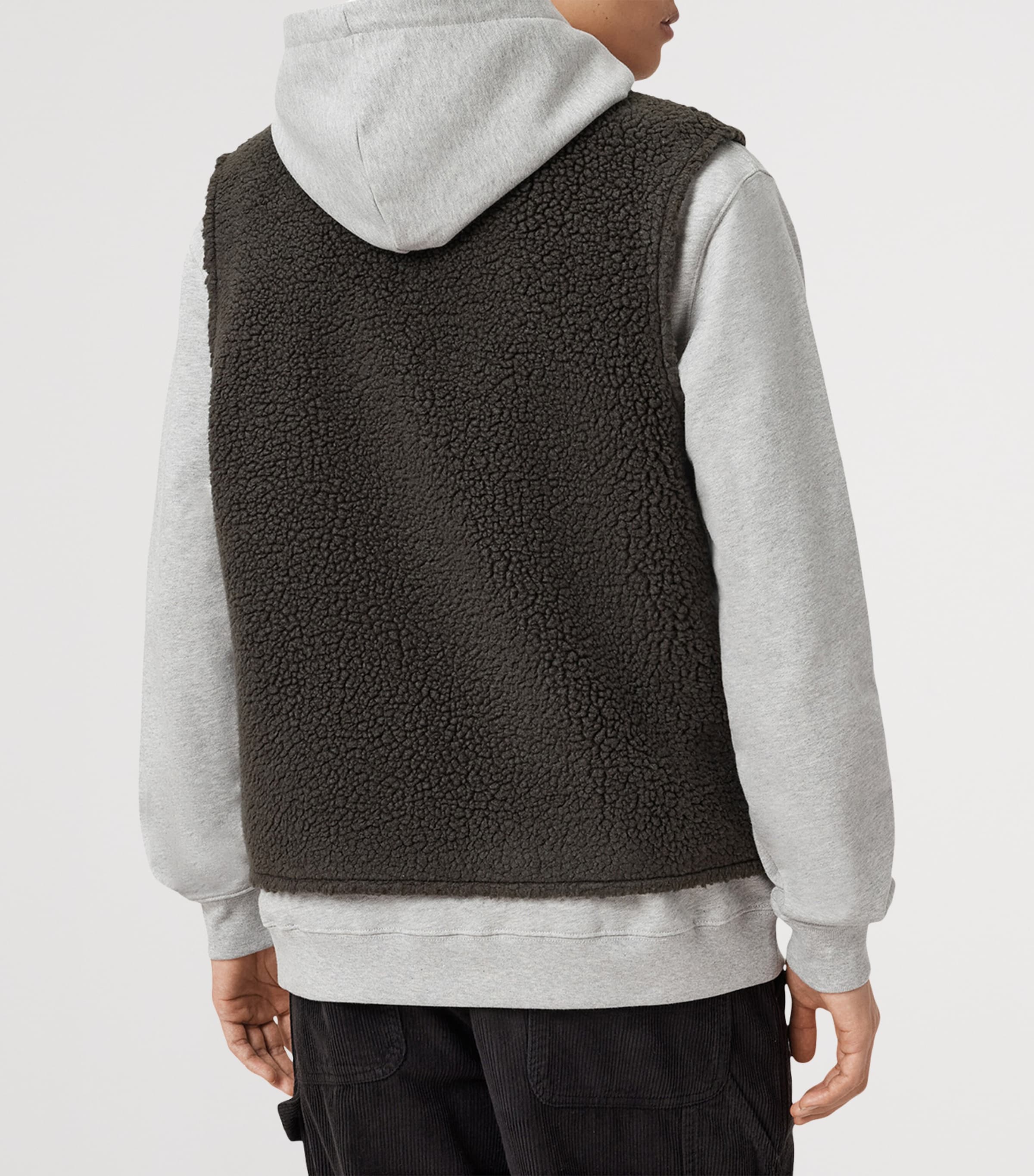 Fleece Otis Gilet DARK KHAKI GREEN Image 5